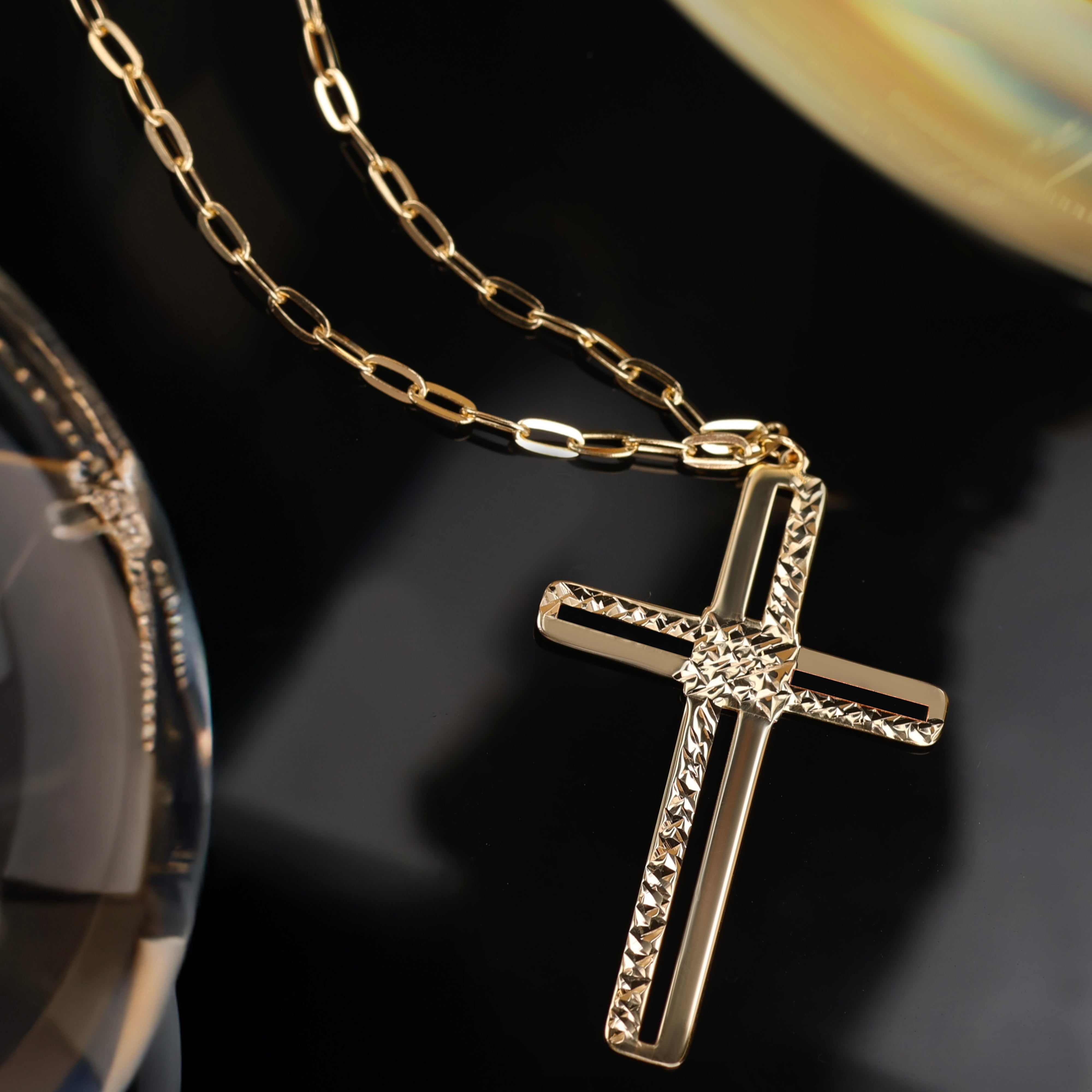 Collana da Uomo con Croce Collezione Corpus Lux