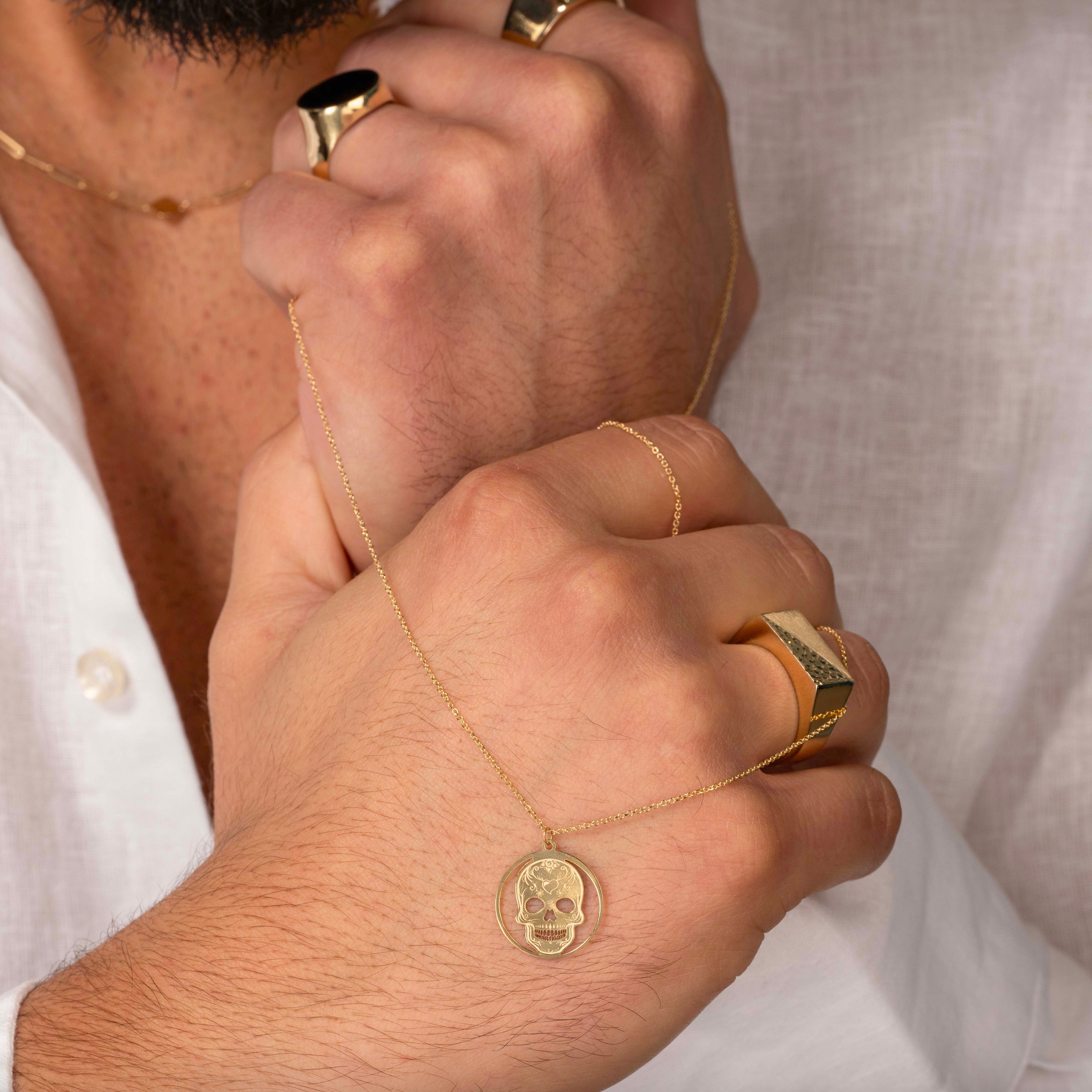 Collana da Uomo Collezione Calavera con teschio