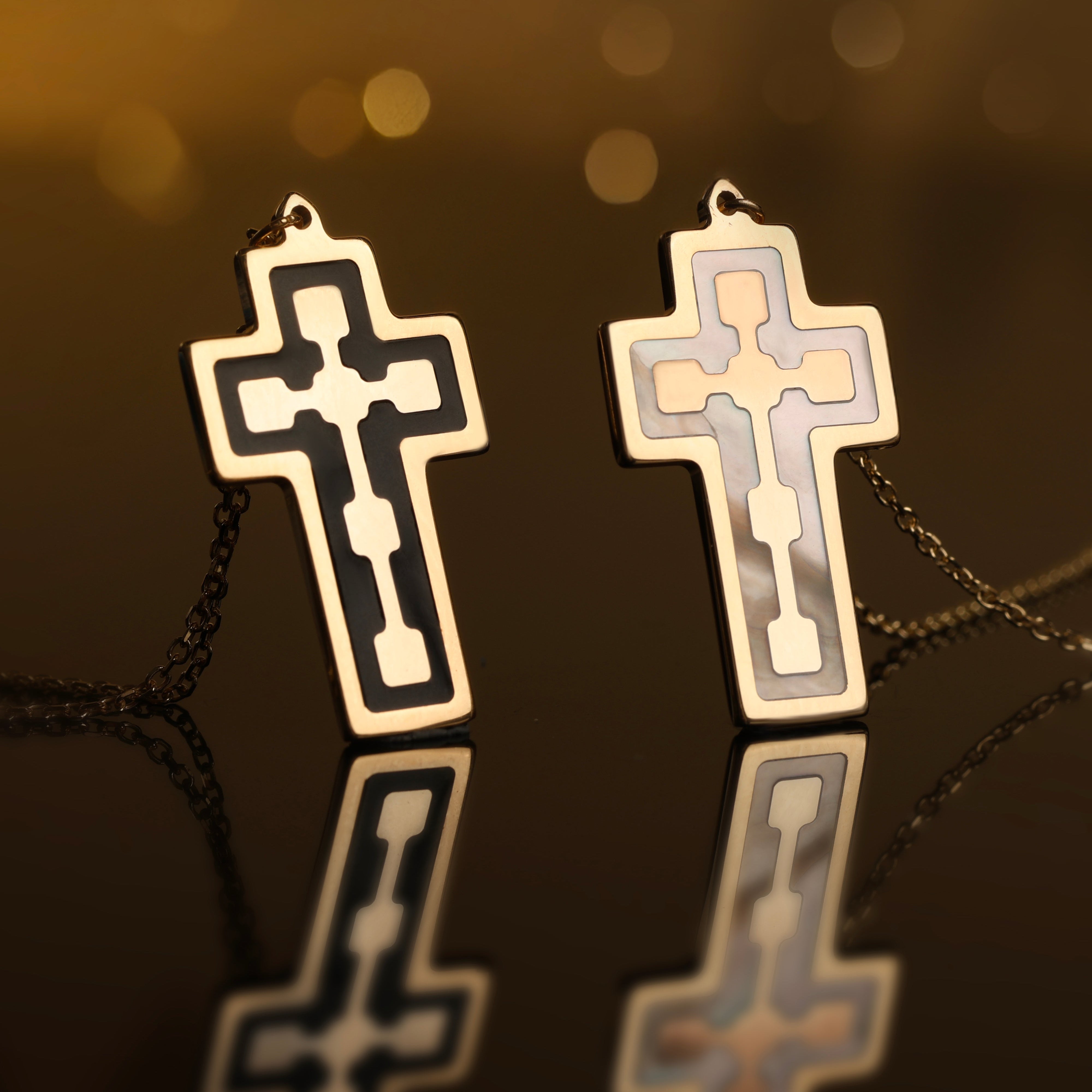 Collana da Uomo con Croce Collezione Corpus Lux