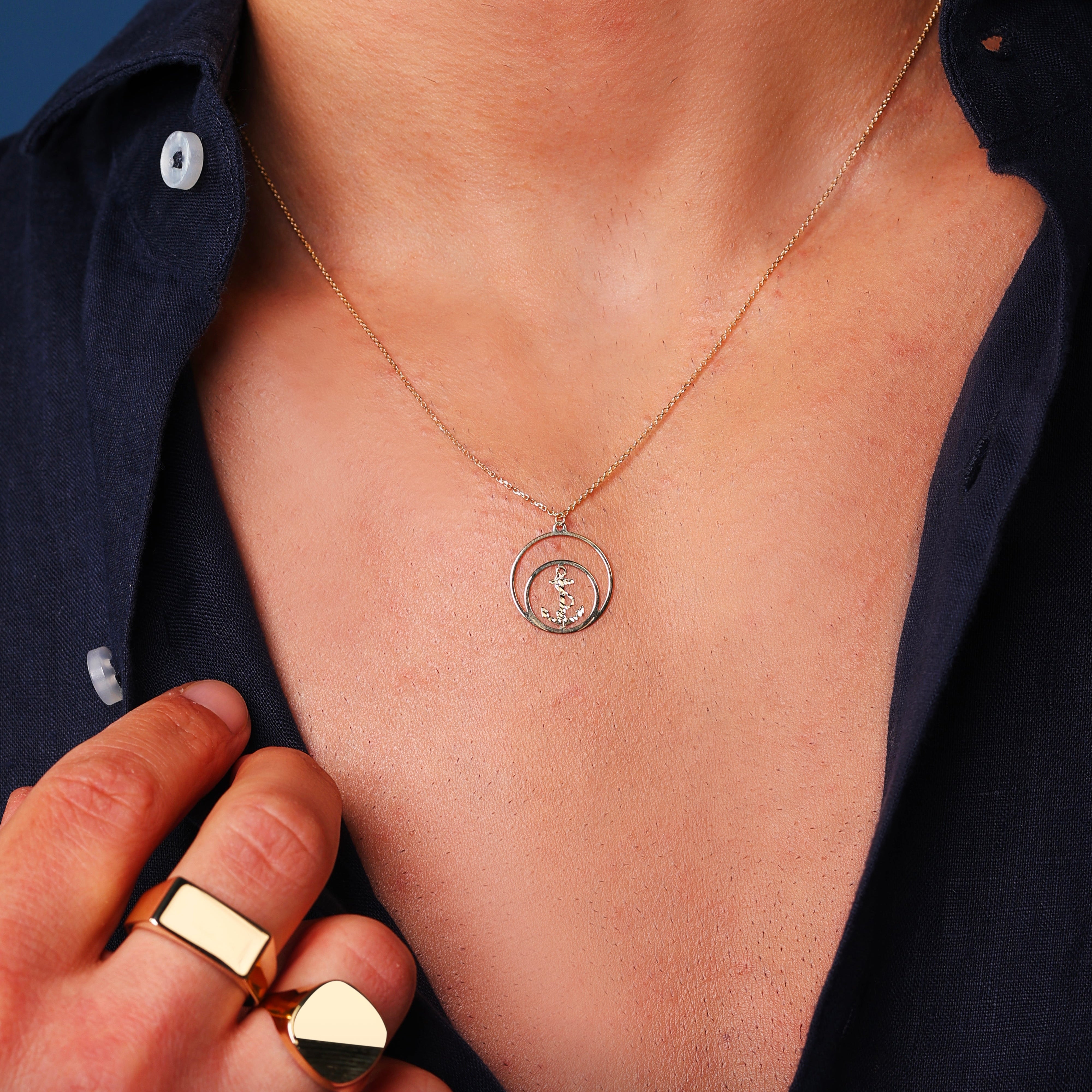 Collana da Uomo Collezione Zephyr con Ancora