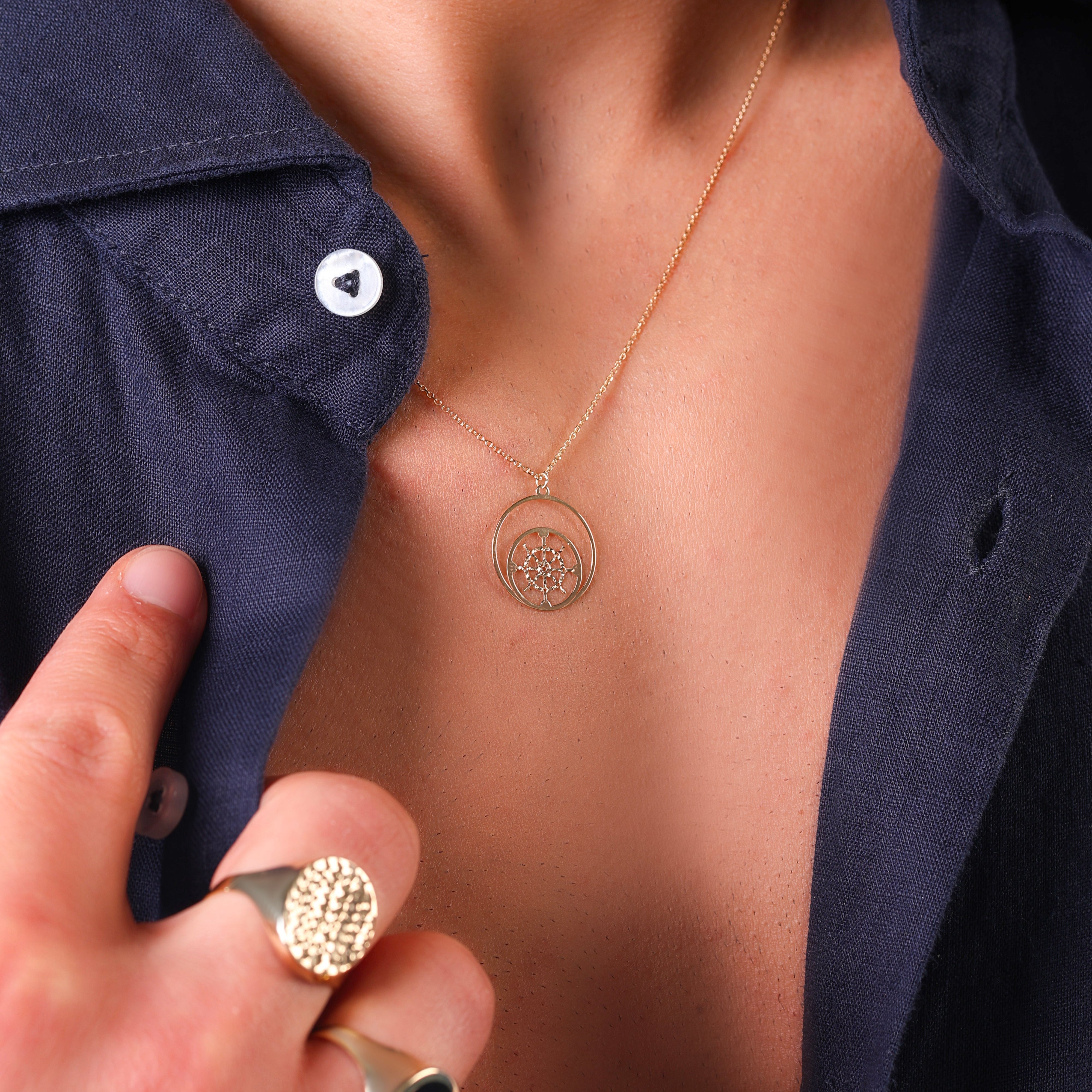 Collana da Uomo Collezione Zephyr con Timone