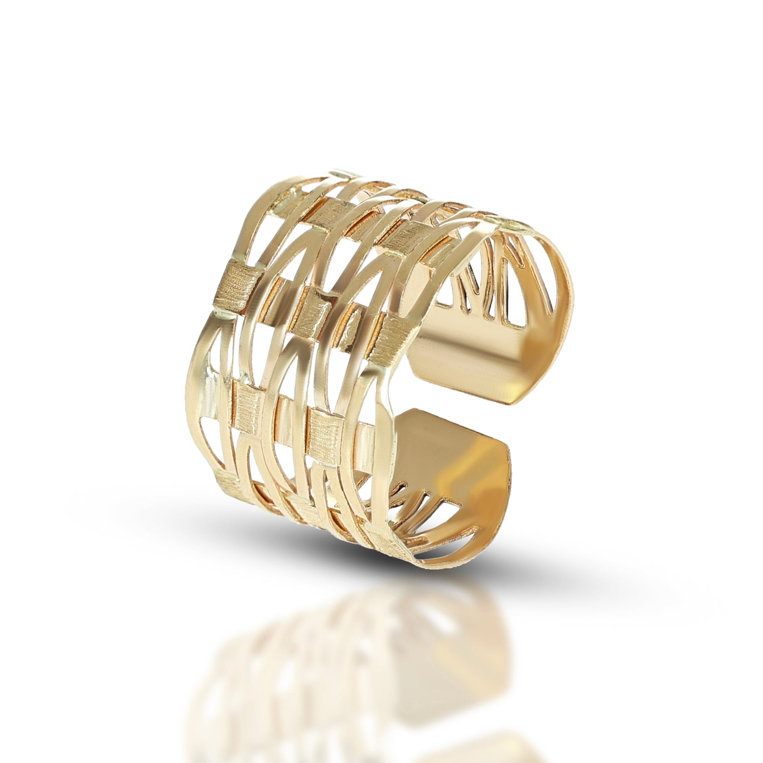 Anello da Donna a fascia traforata regolabile