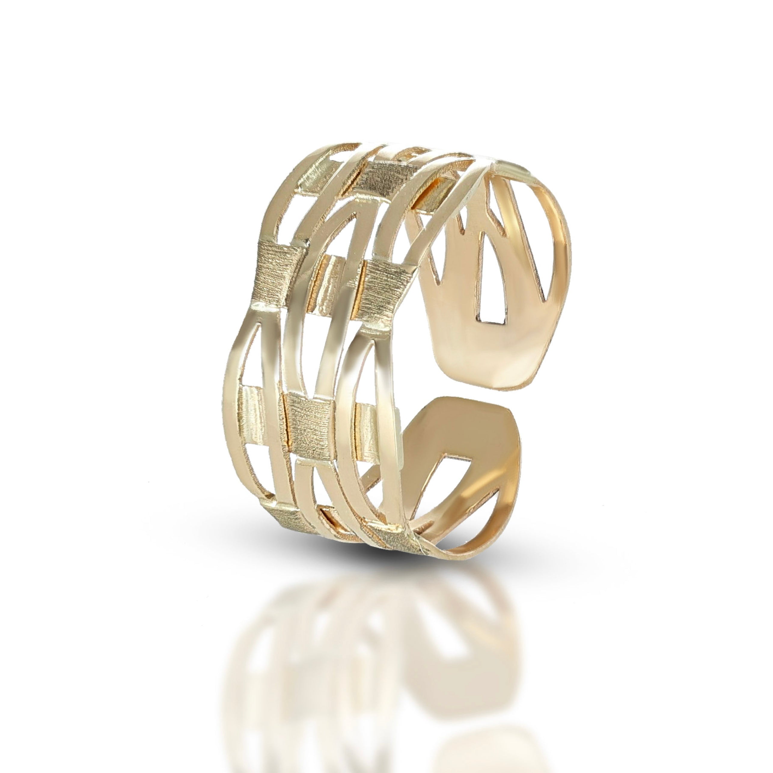 Anello da Donna a fascia traforata regolabile