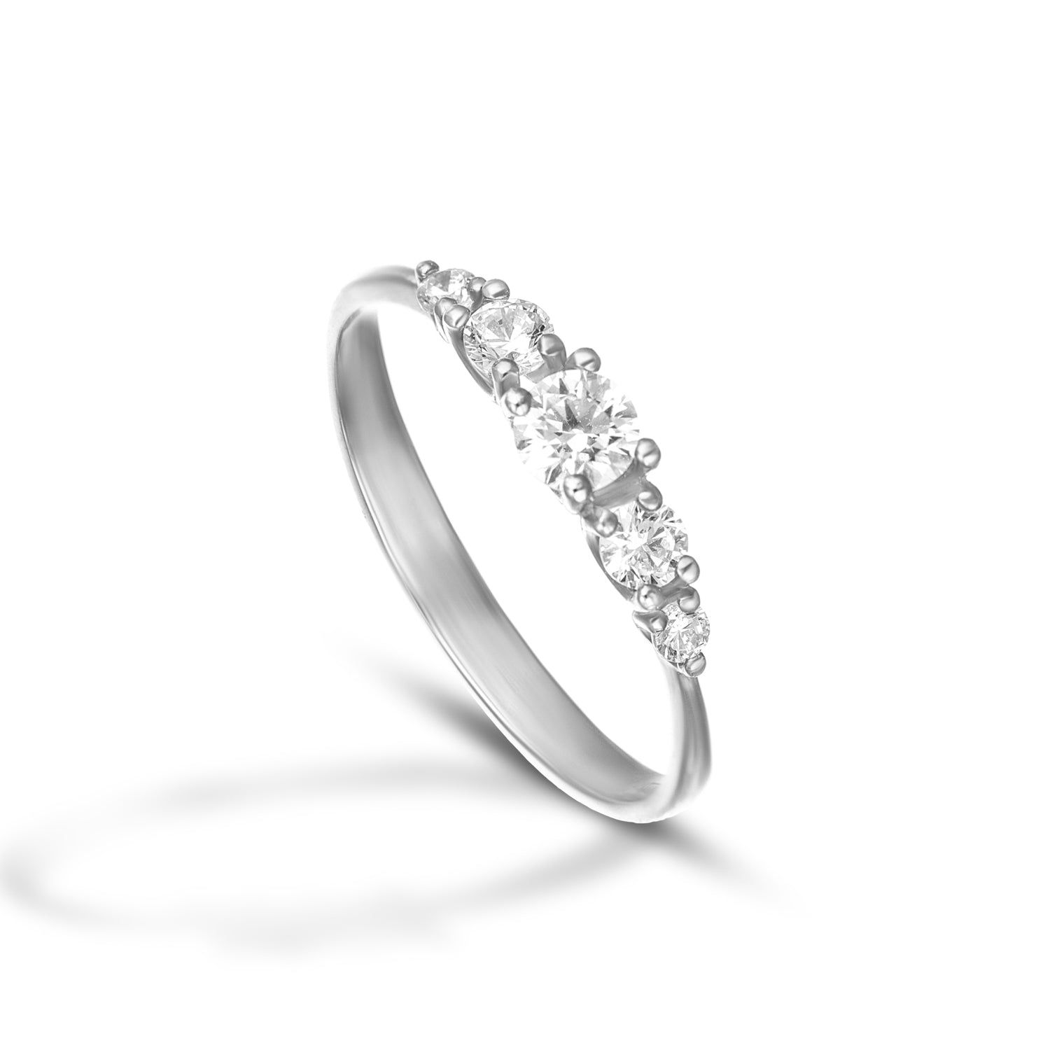 Anello da Donna Veretta a 5 pietre a scalare - Endless Love