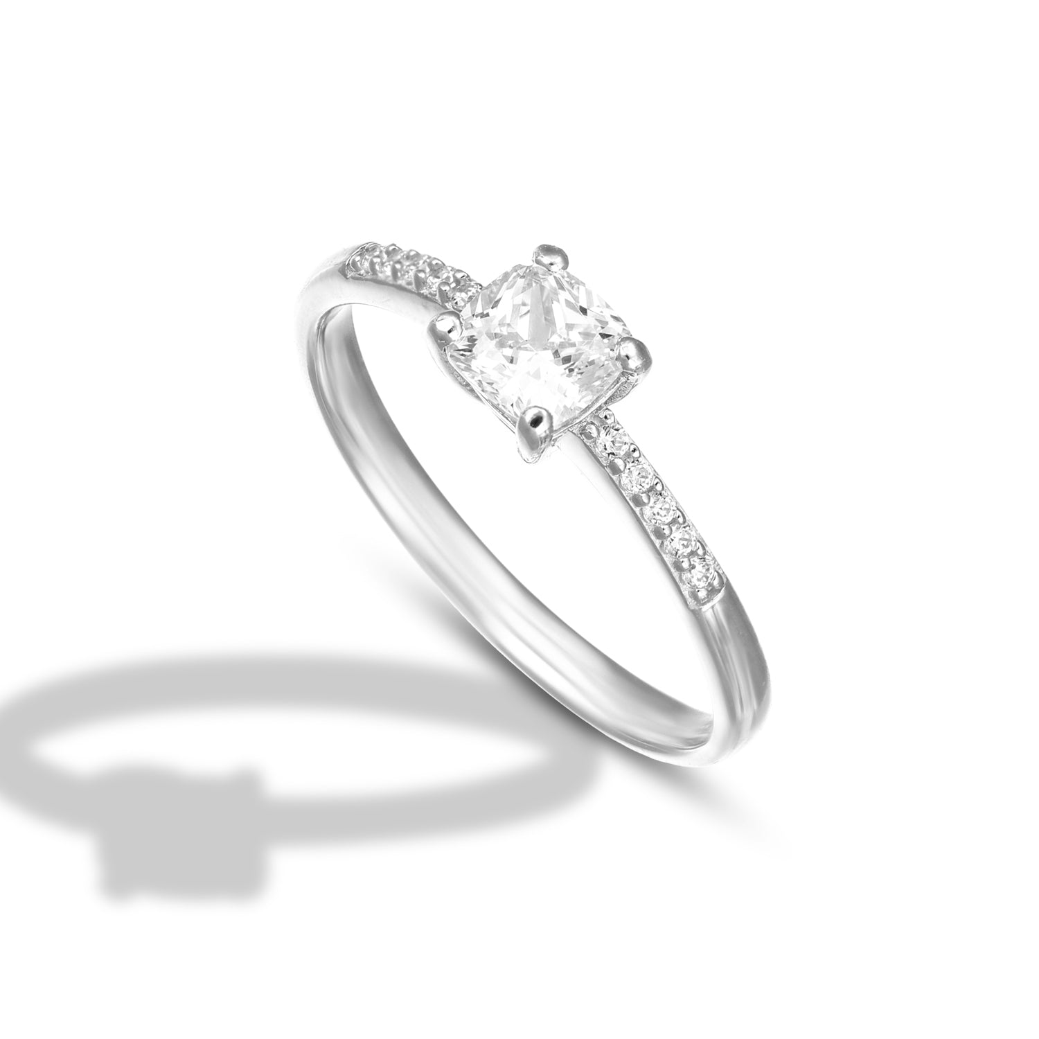 Anello Solitario da Donna con pietra taglio antico - Endless Love