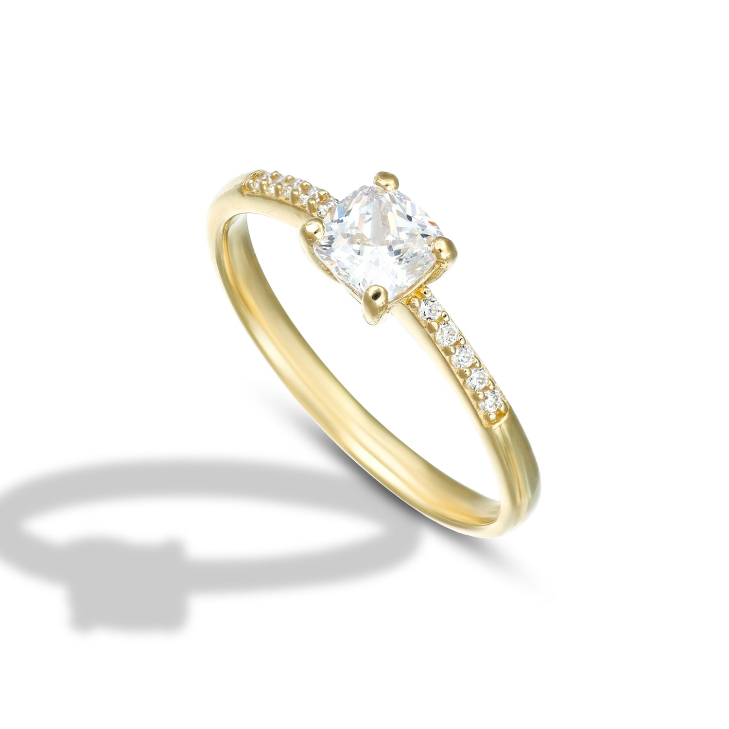 Anello Solitario da Donna con pietra taglio antico - Endless Love