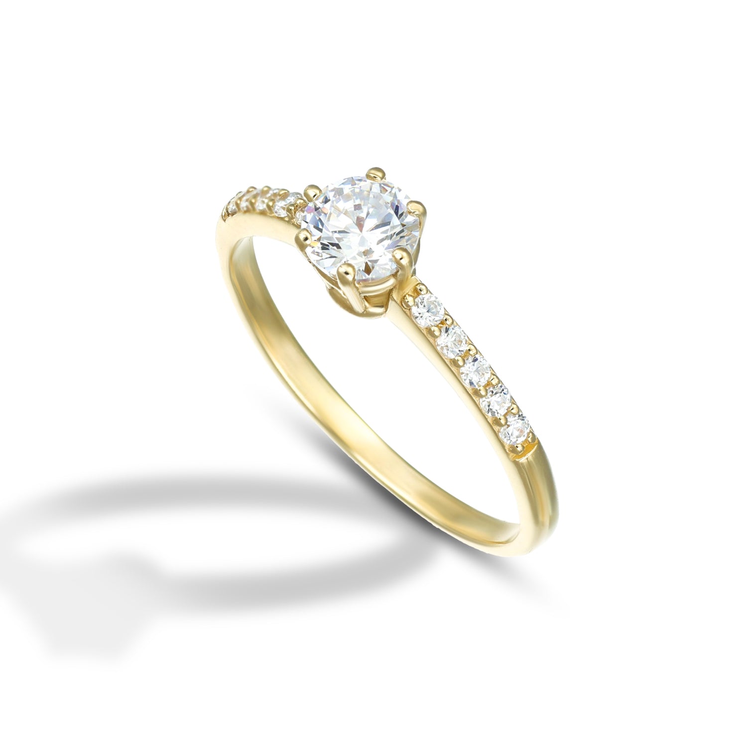 Anello Solitario da Donna, modello a 6 Griffe - Endless Love