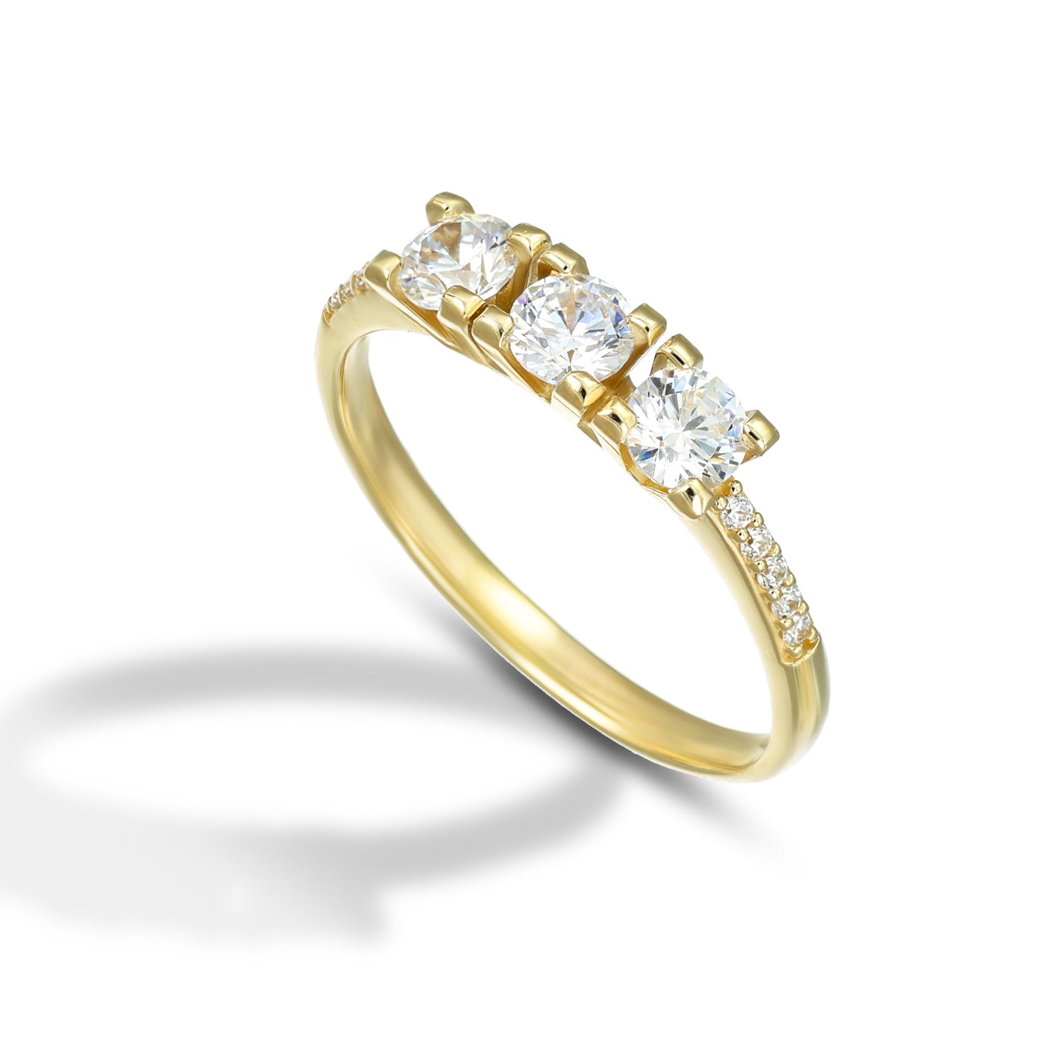 Anello Trilogy da Donna, modello con castone a V - Endless Love