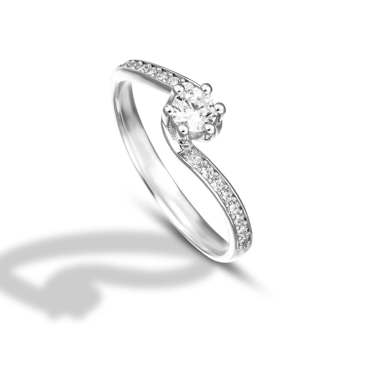 Anello Solitario da Donna, modello contrariè - Endless Love