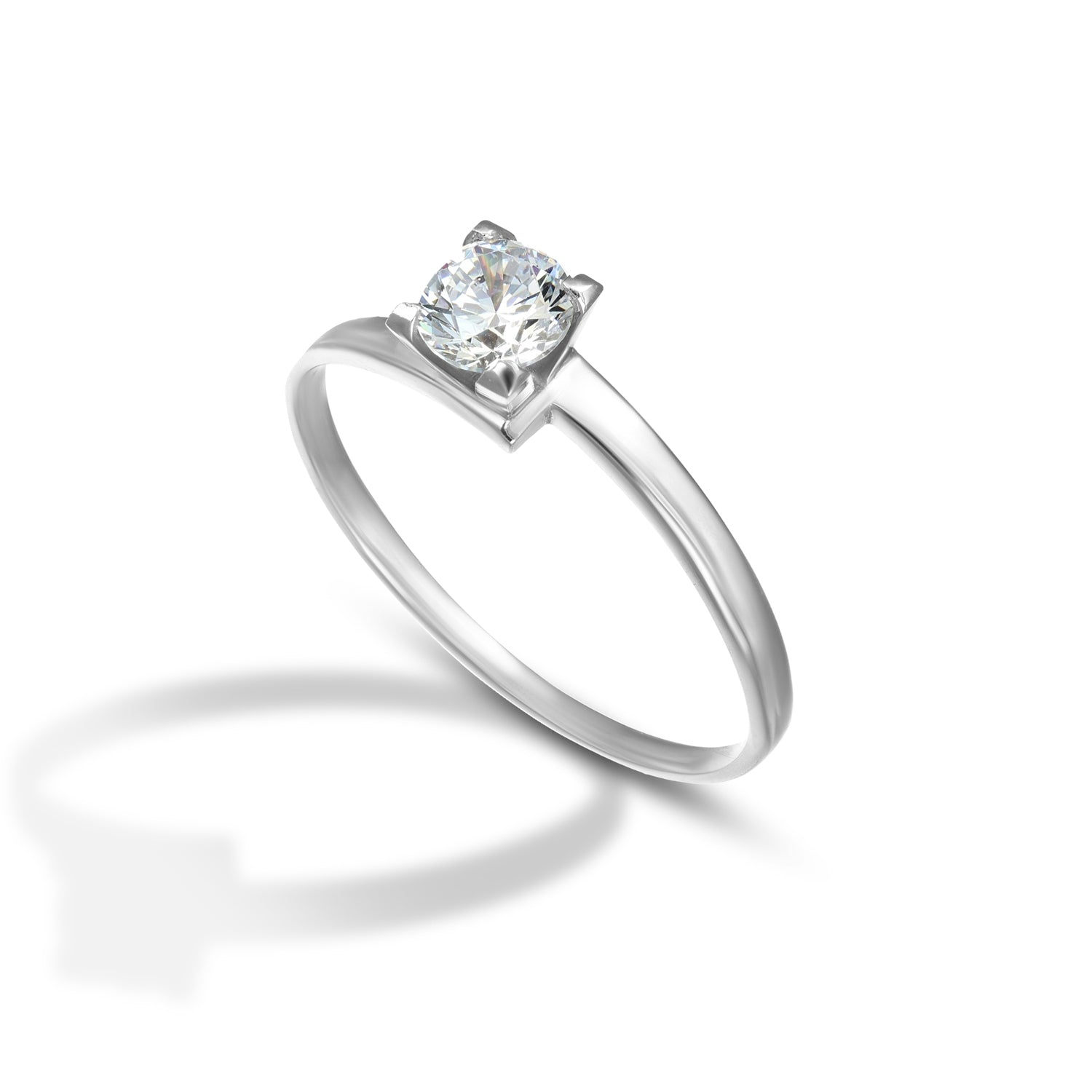 Anello Solitario da Donna - modello contrariè - Endless Love