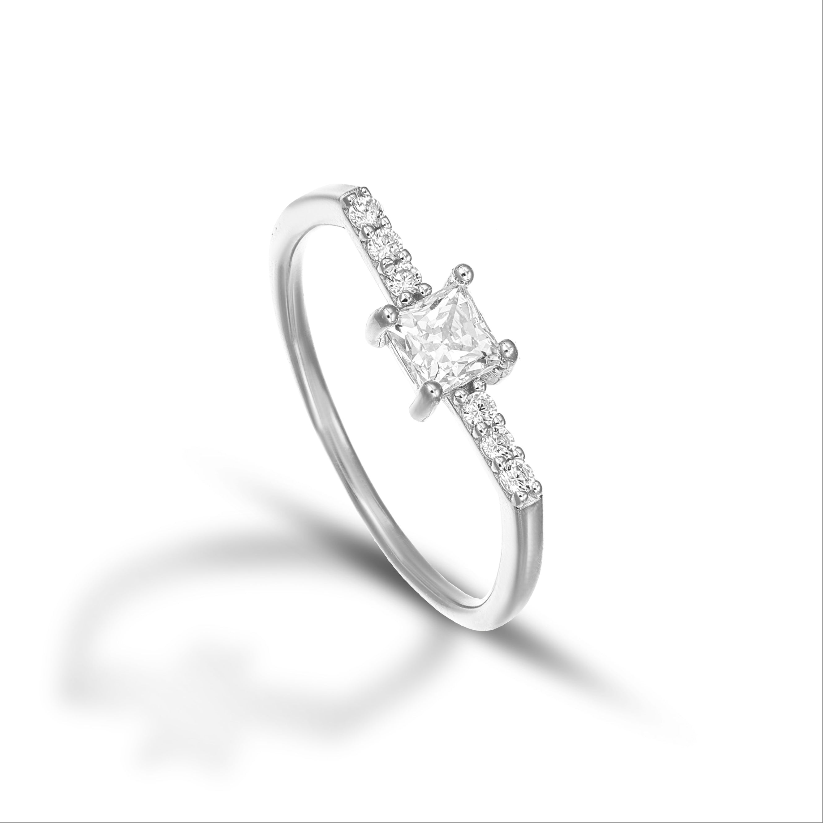 Anello da Donna Sparkling Stick Quadrato