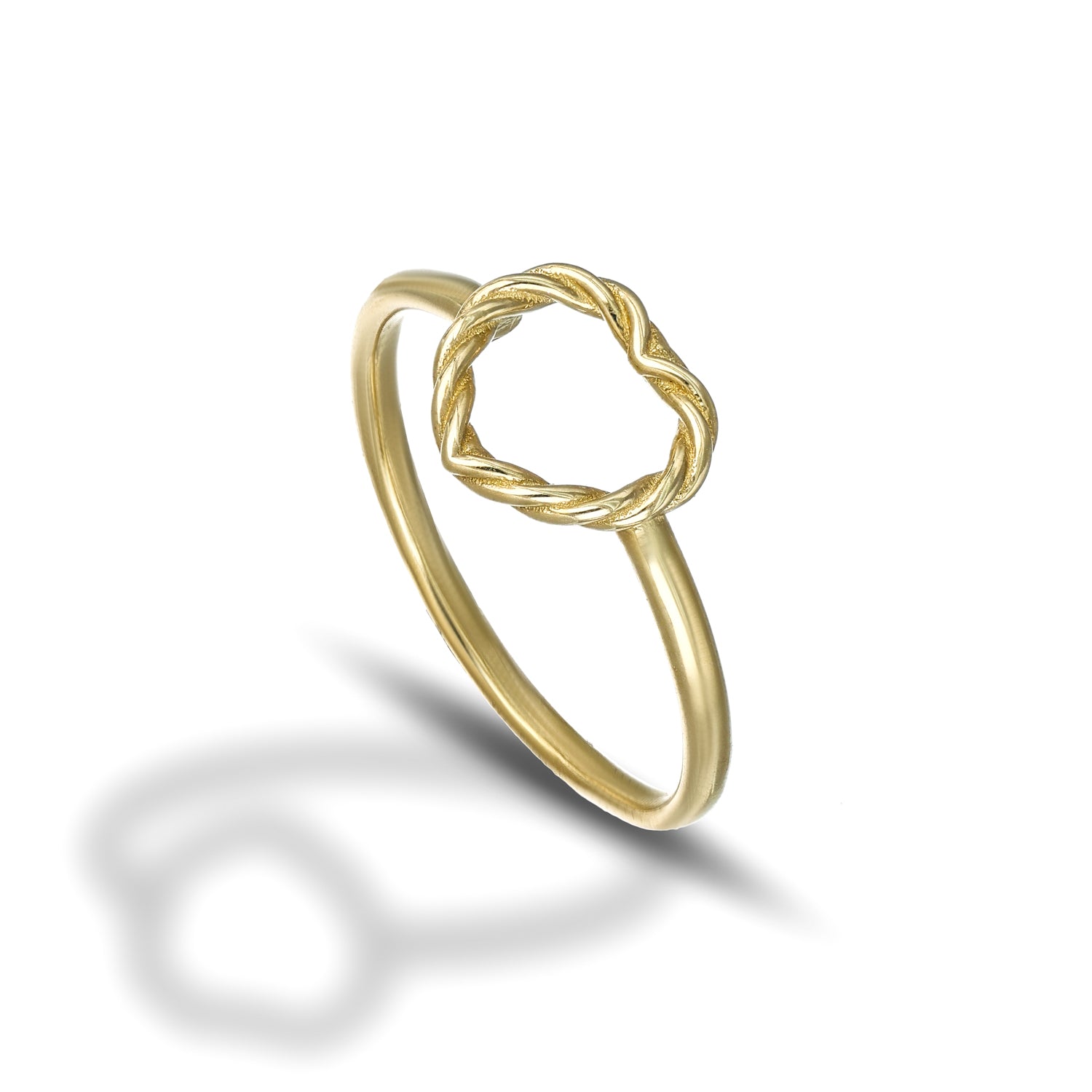 Anello da Donna con cuore traforato e contorno in finitura torchon