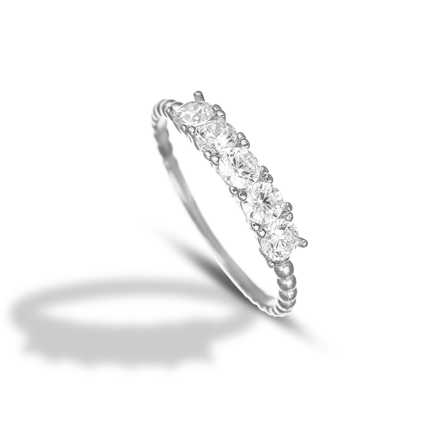 Women's Ring - 5-Stone Eternity Band