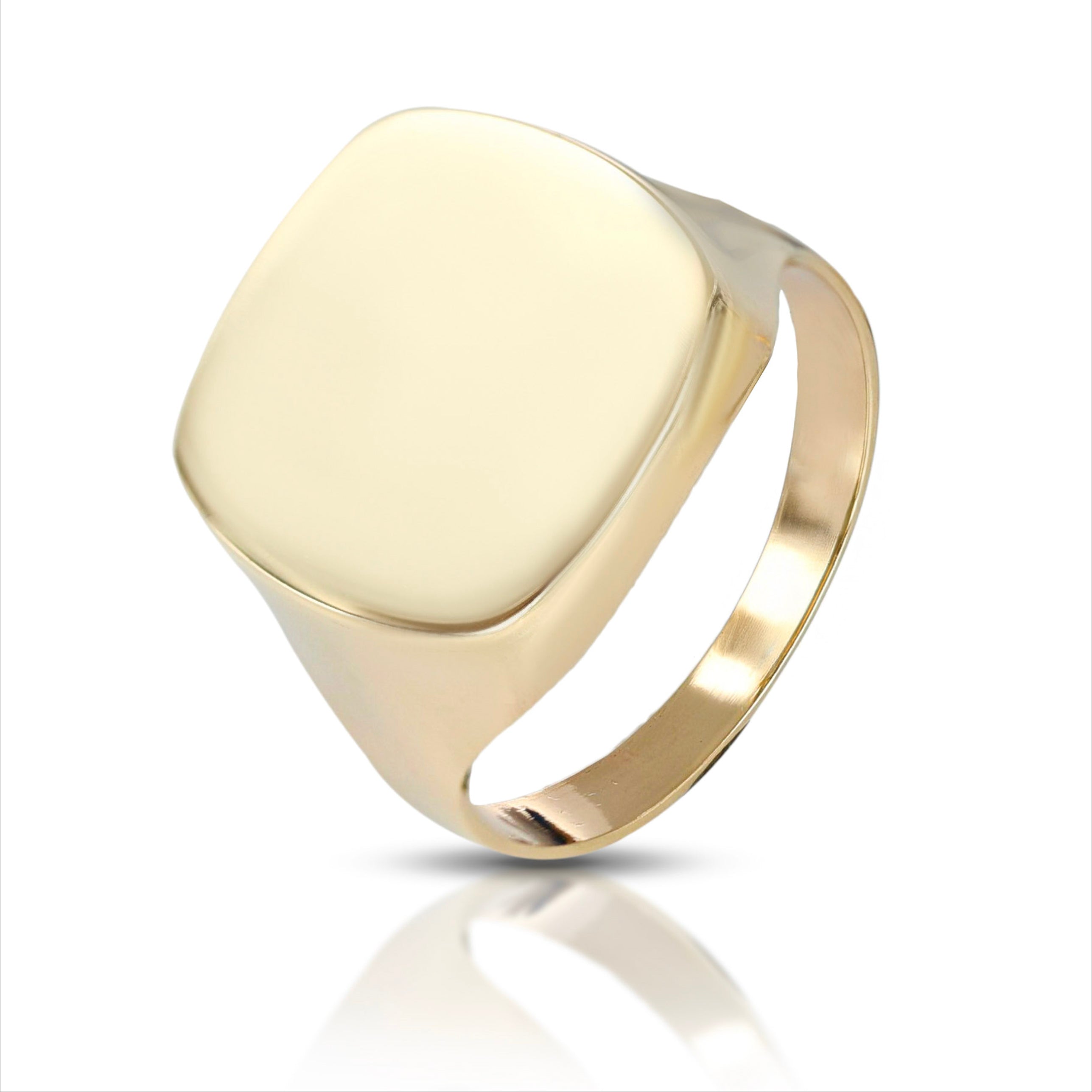 Anello da Uomo quadrato con angoli stondati