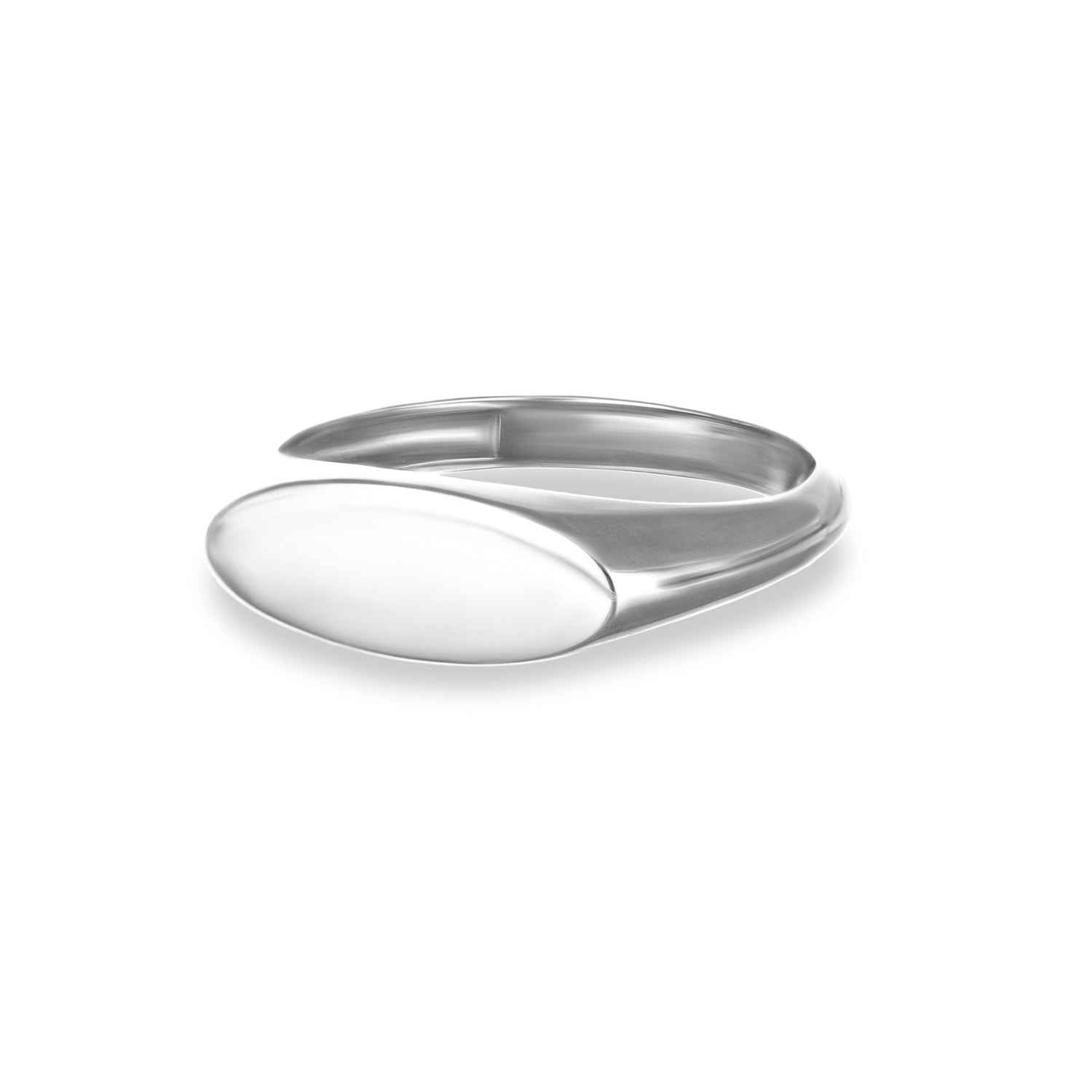 Bague ovale pour homme et femme de la collection Eidos