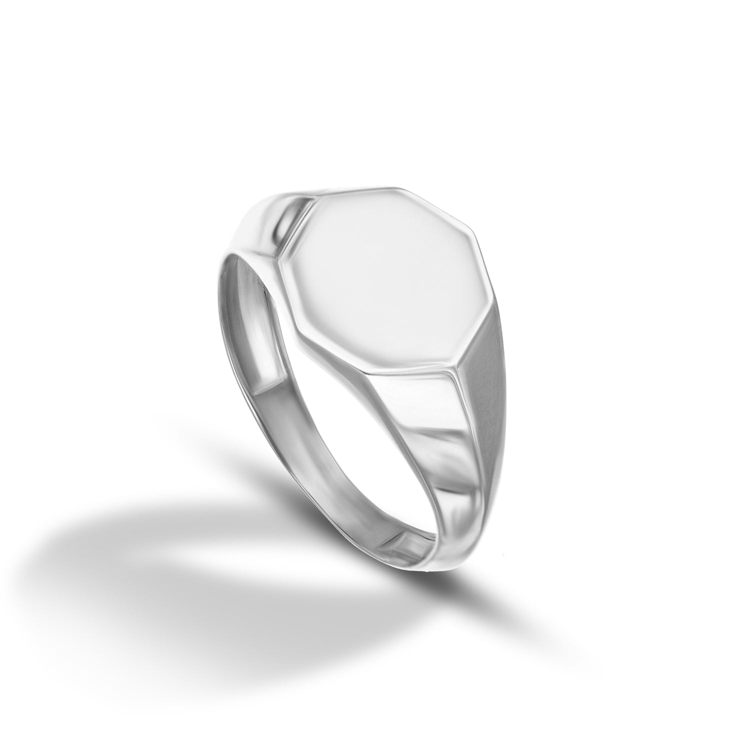 Bague octogonale pour homme et femme de la collection Eidos