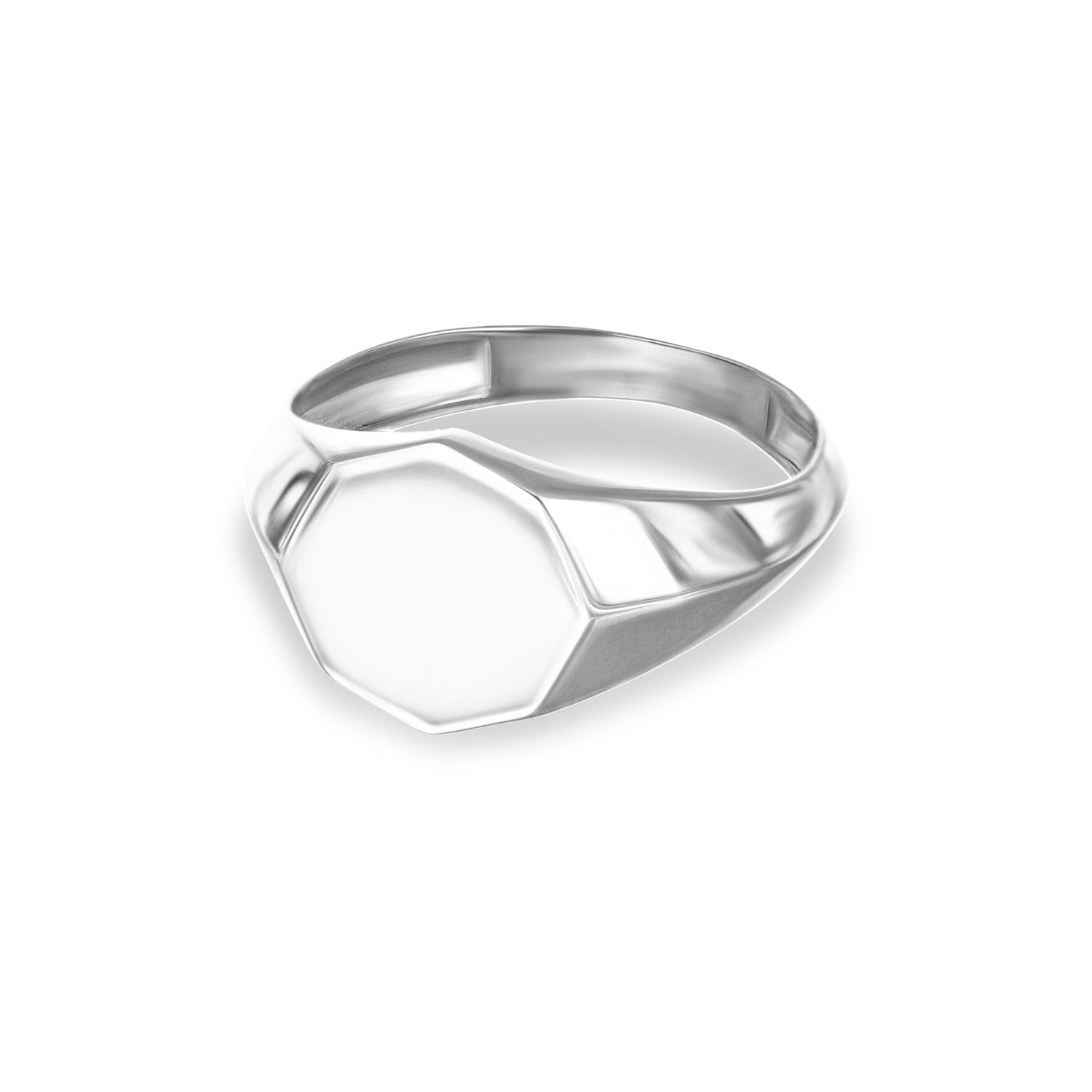Bague octogonale pour homme et femme de la collection Eidos