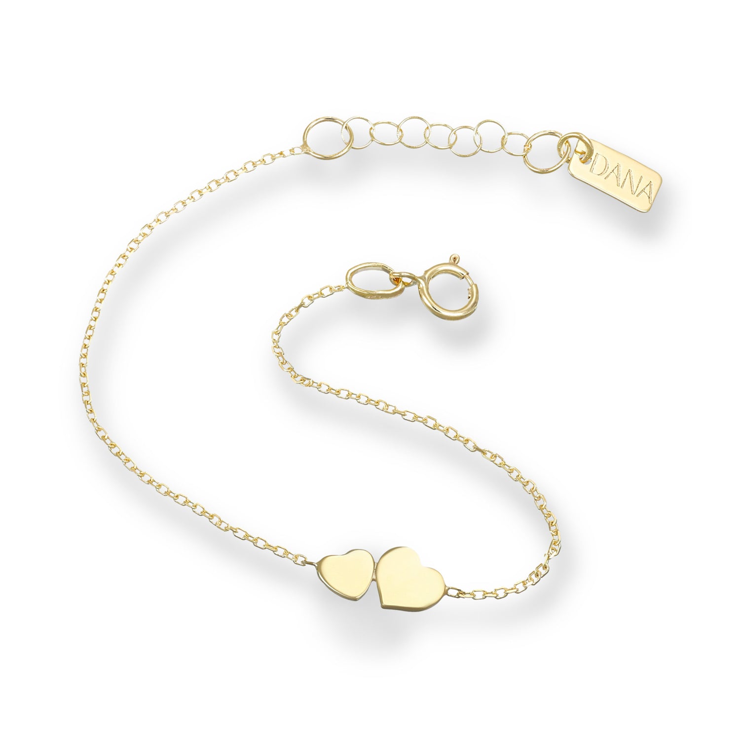 Bracciale Baby con due cuori
