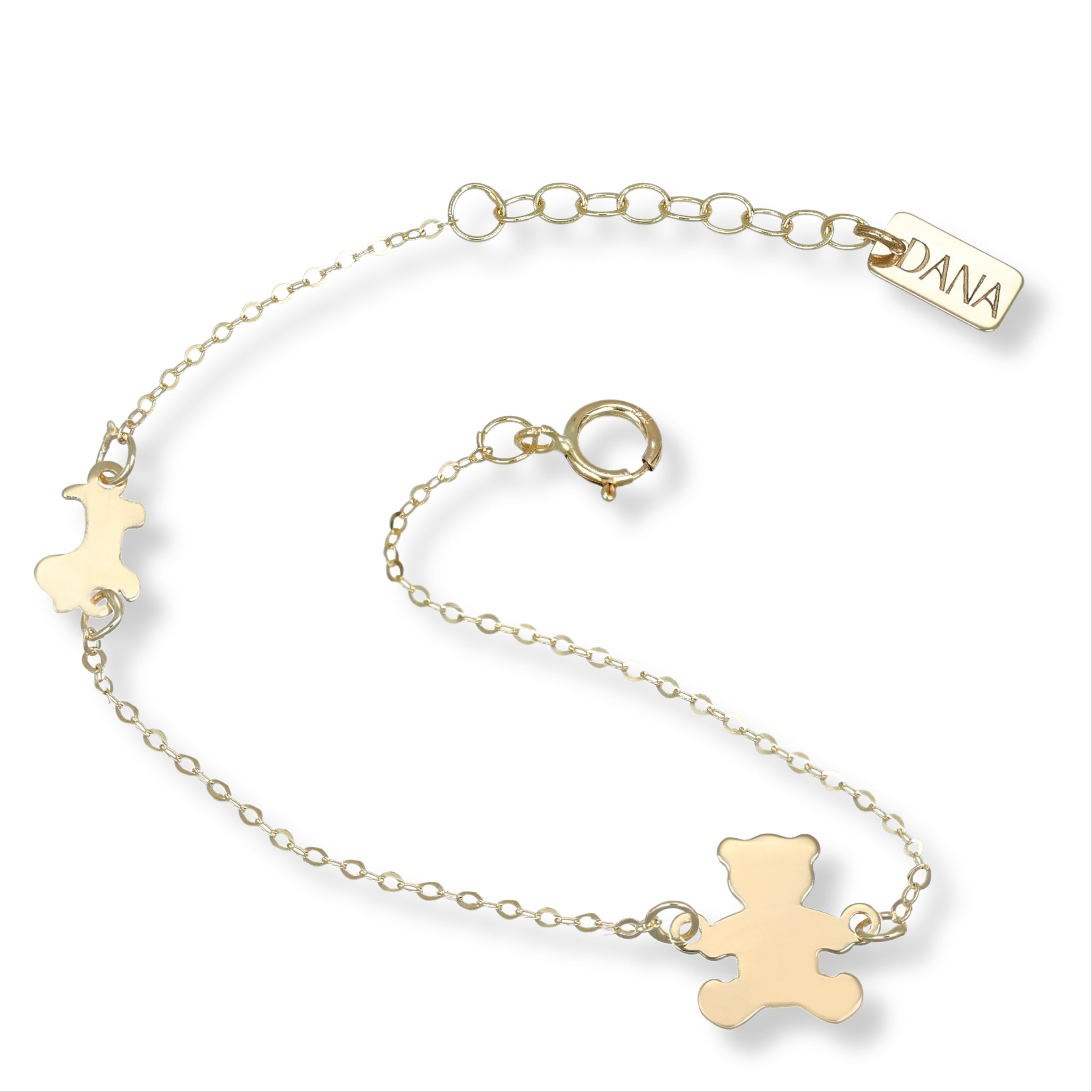 Bracciale Baby con orso e cane