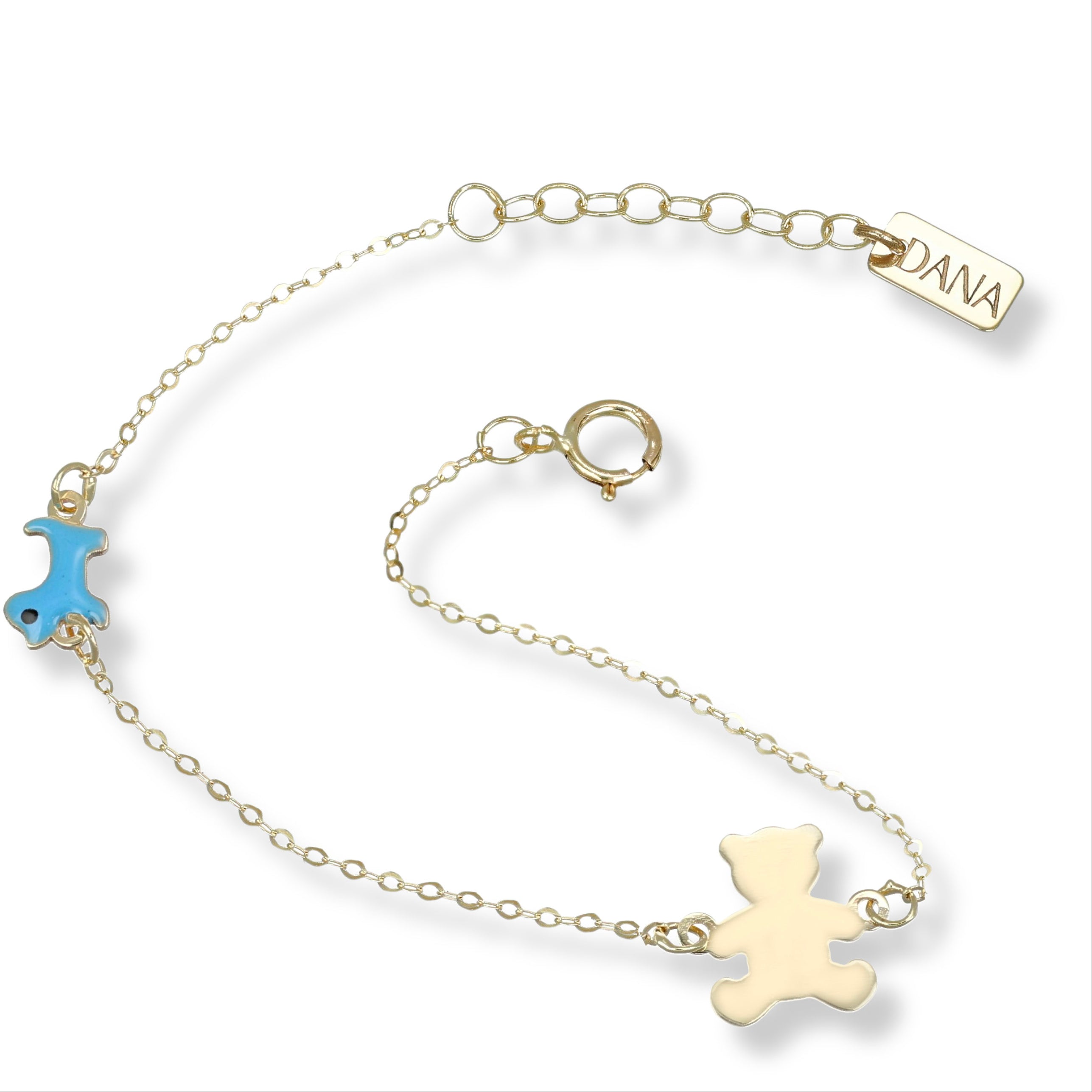 Bracciale Baby con orso e cane