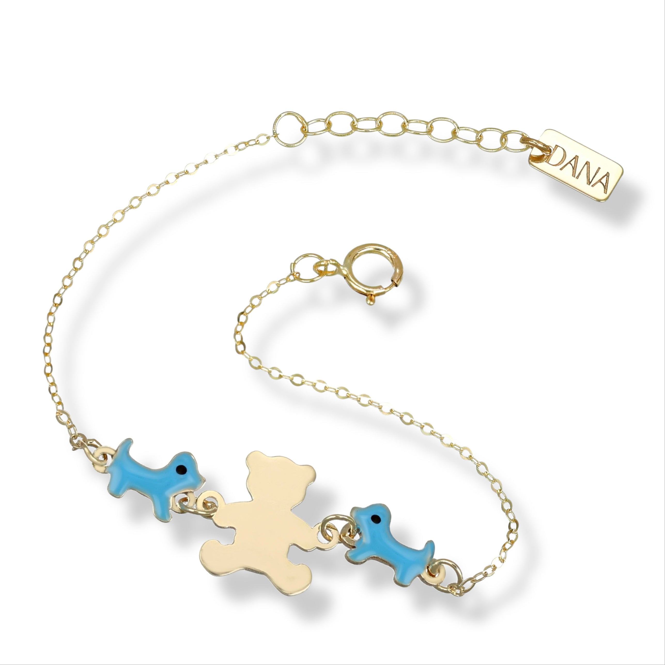 Bracciale Baby con orso e cane