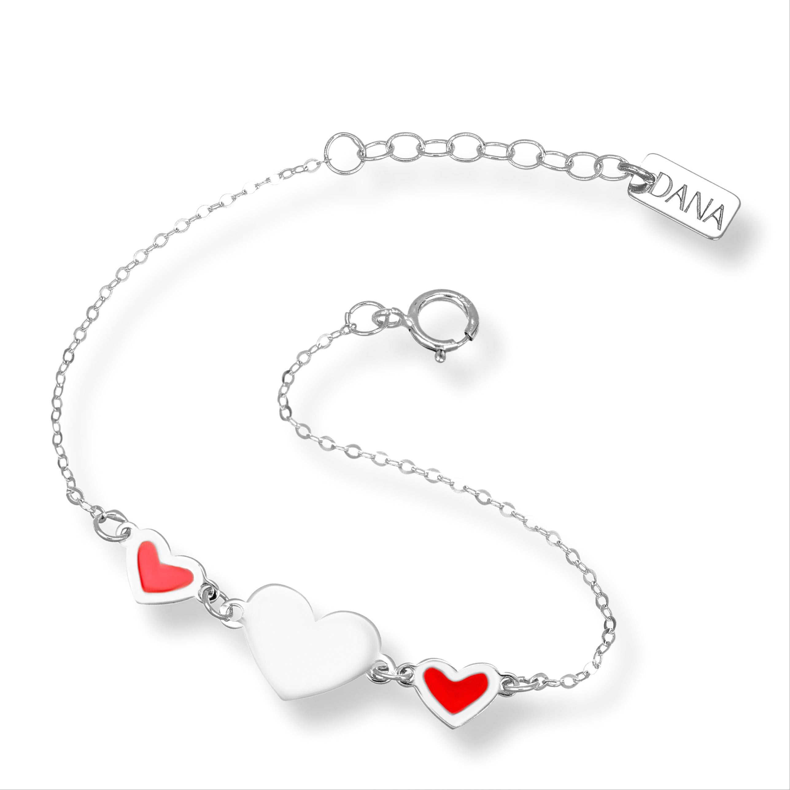 Bracciale Baby con cuori