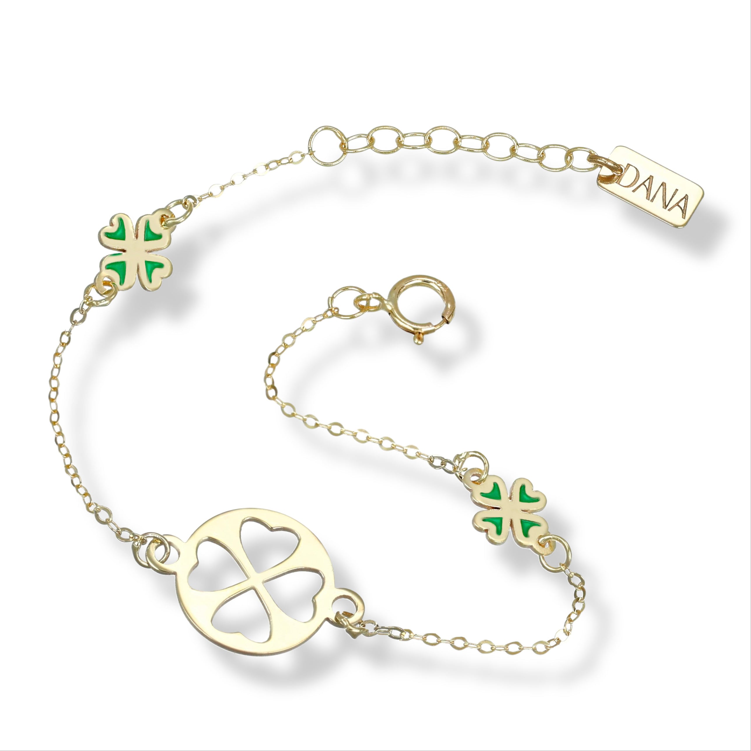 Bracciale Baby con Quadrifogli