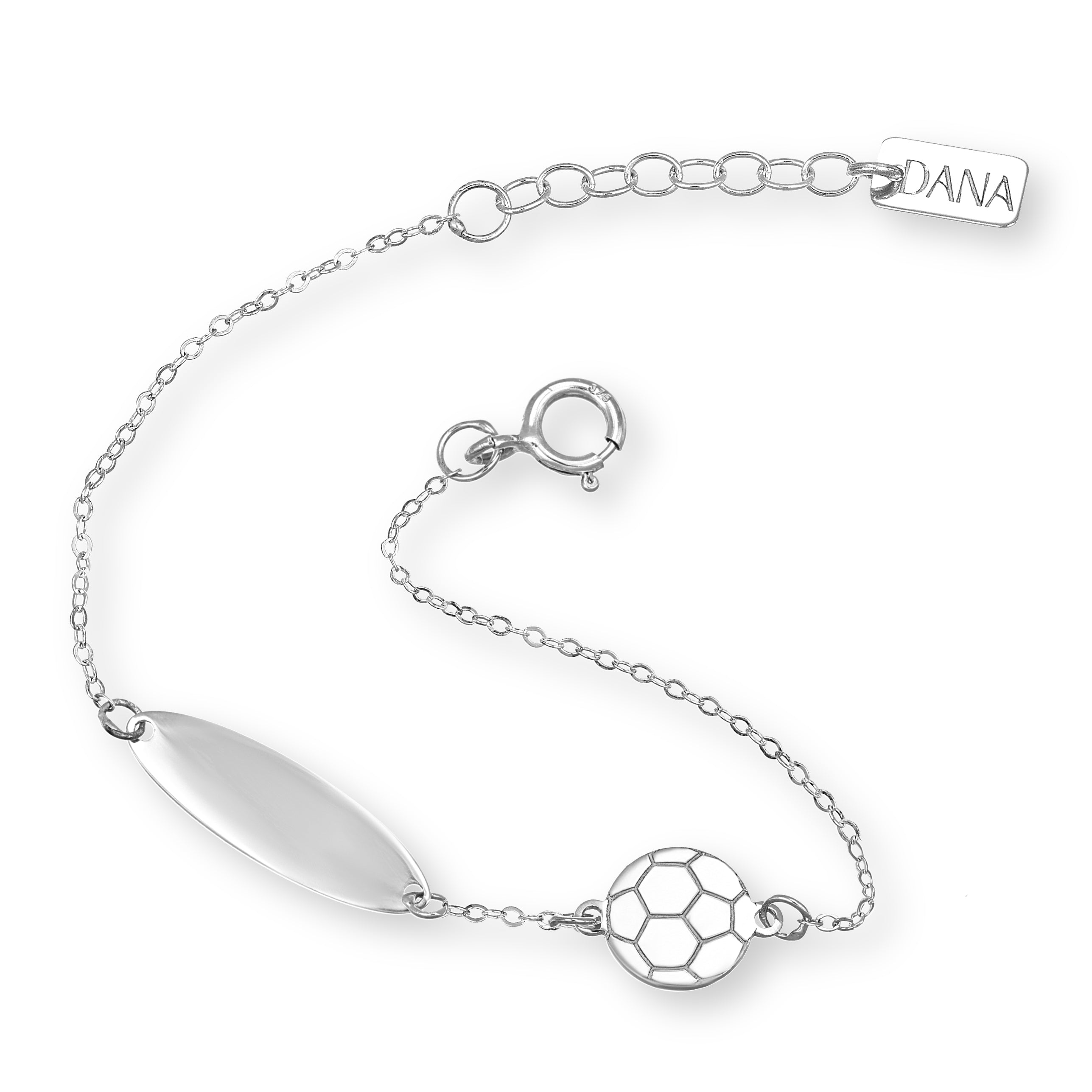 Bracelet Baby Dana Petit - Plaque d'immatriculation et ballon