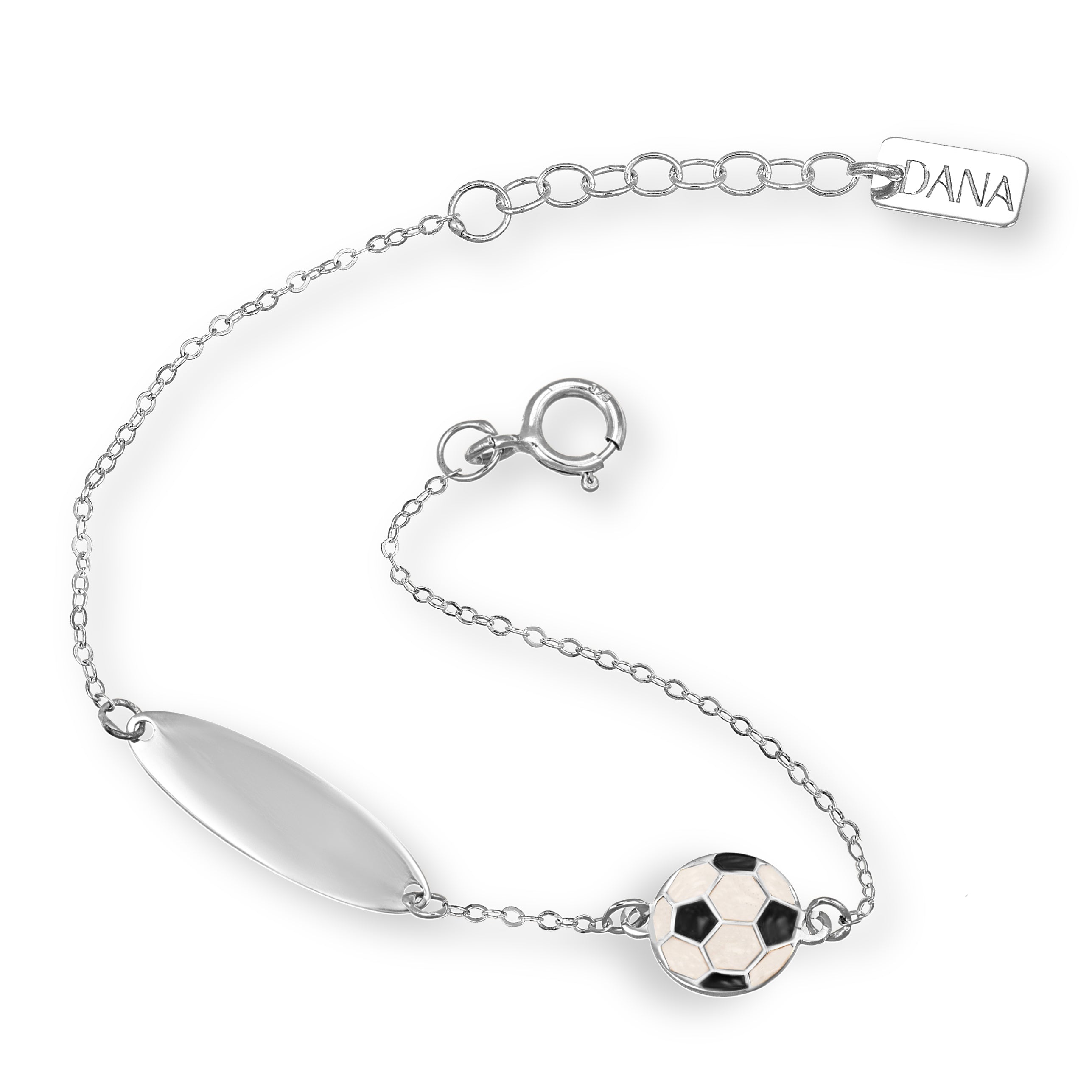 Bracelet Baby Dana Petit - Plaque d'immatriculation et ballon