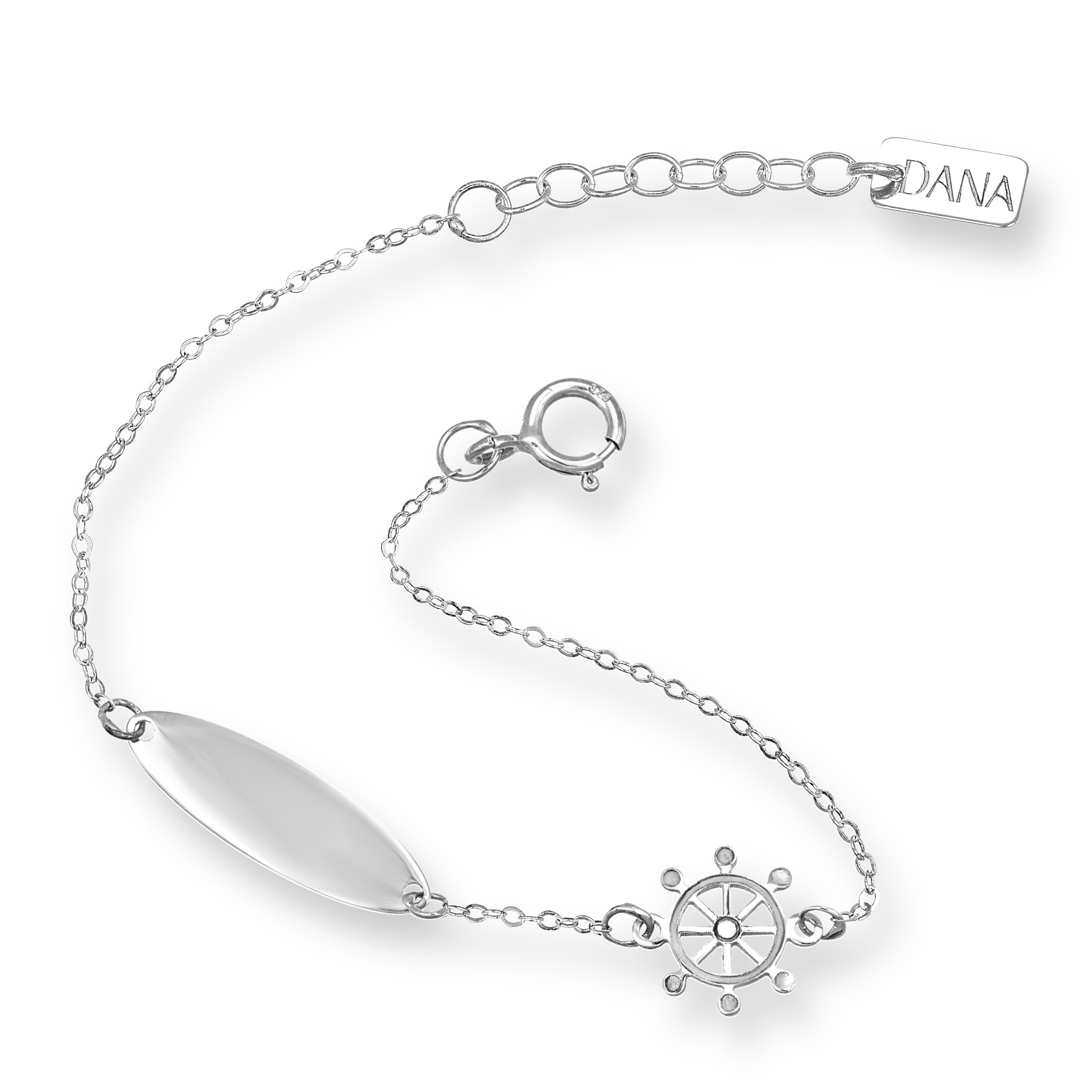 Bracelet Baby Dana Petit - Plaque et Gouvernail