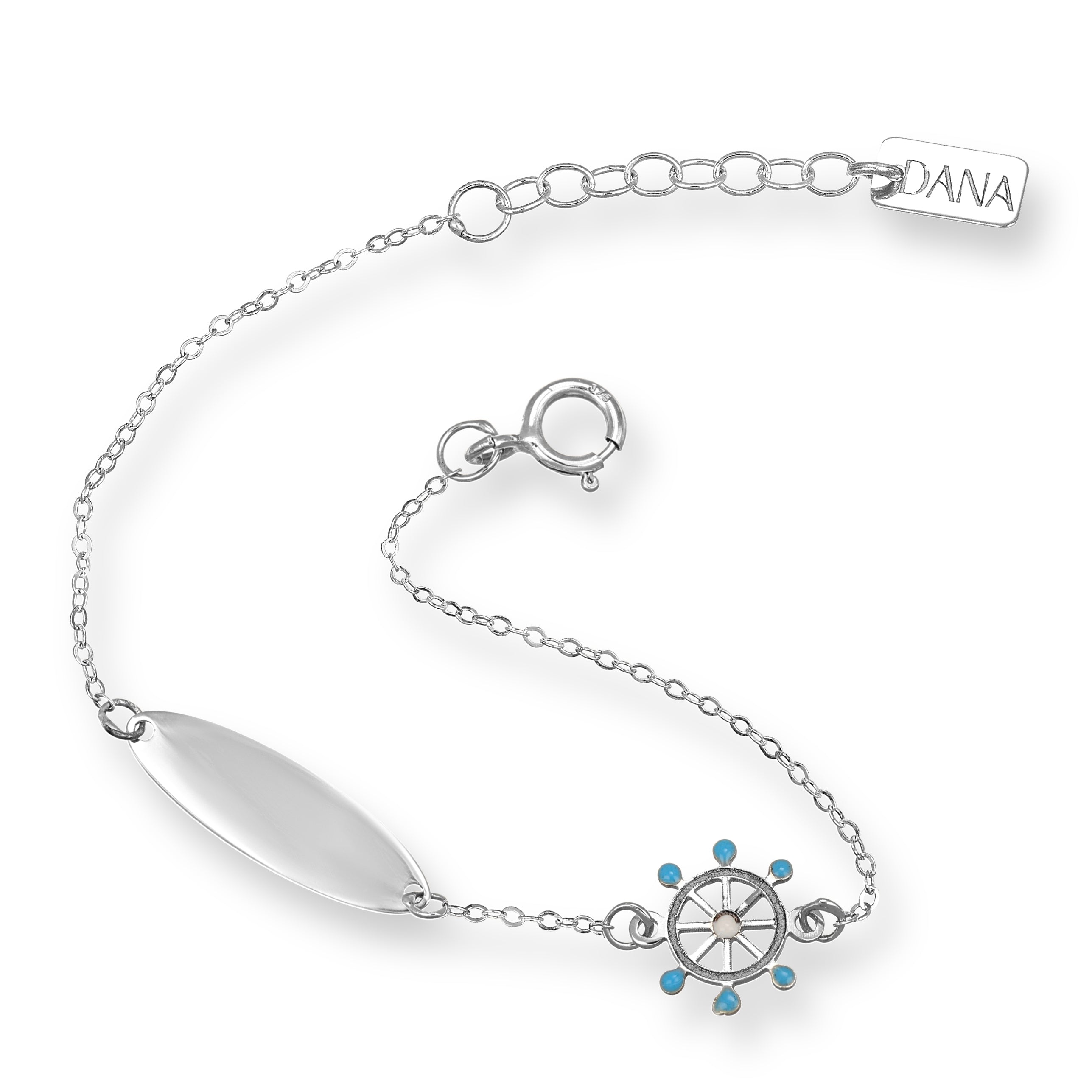 Bracelet Baby Dana Petit - Plaque et Gouvernail