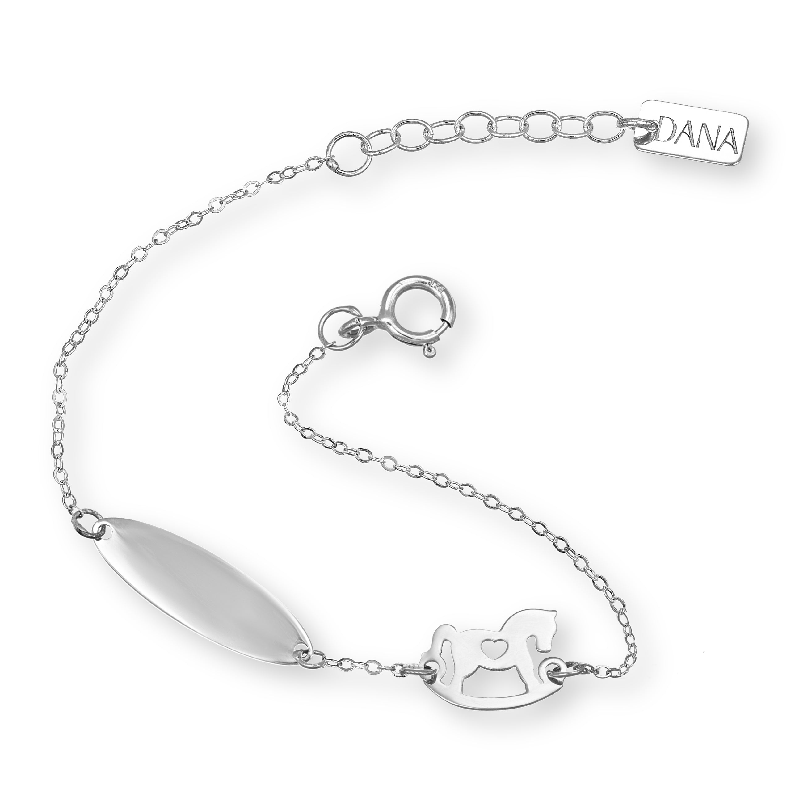 Bracciale Baby Dana Petit - Targa e Cavallo a Dondolo