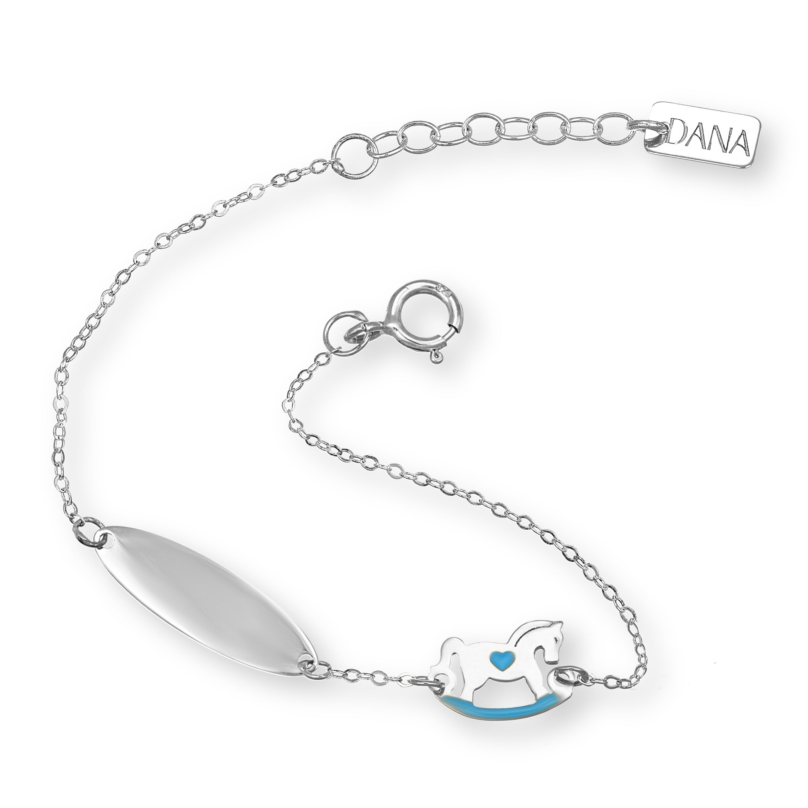 Bracciale Baby Dana Petit - Targa e Cavallo a Dondolo