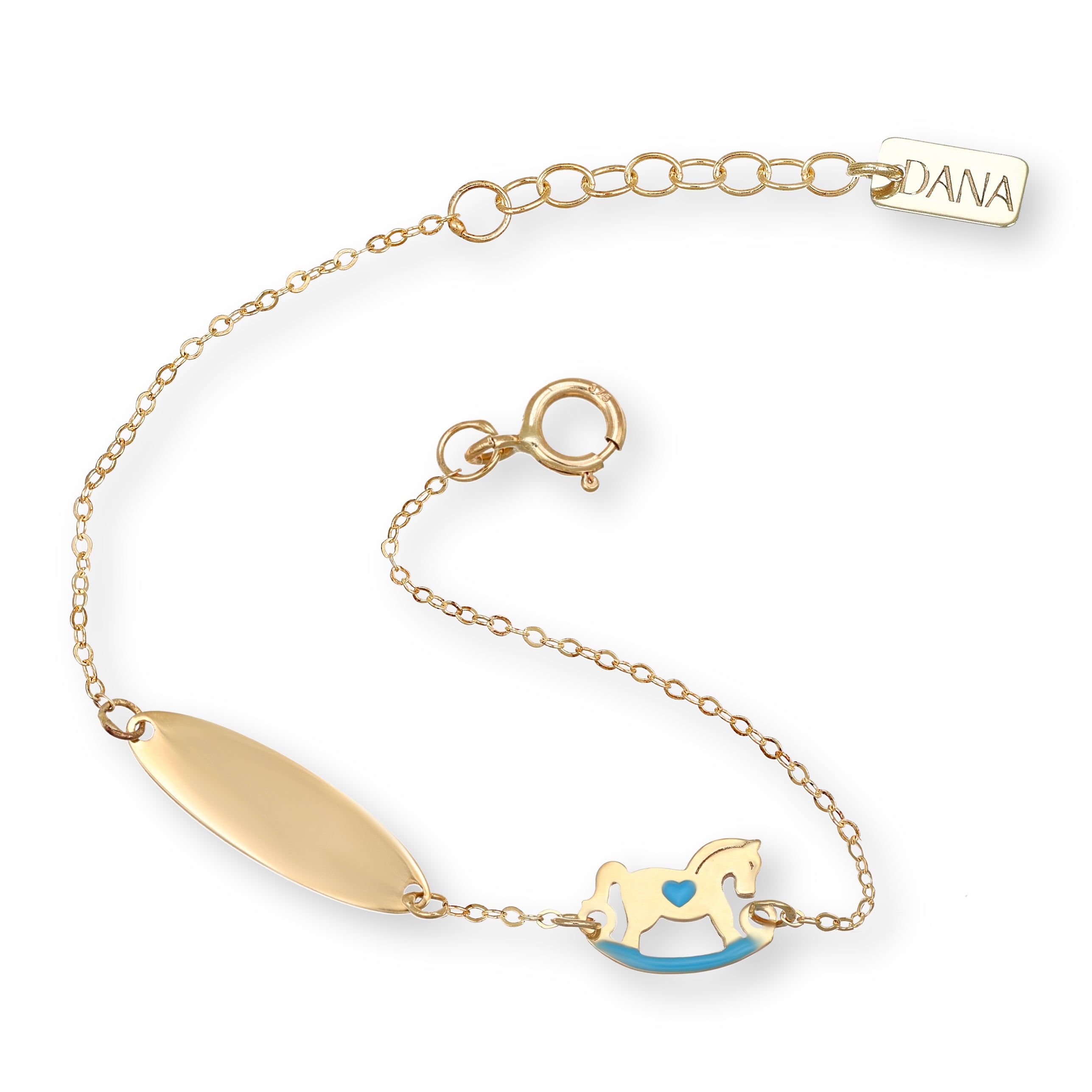 Bracciale Baby Dana Petit - Targa e Cavallo a Dondolo