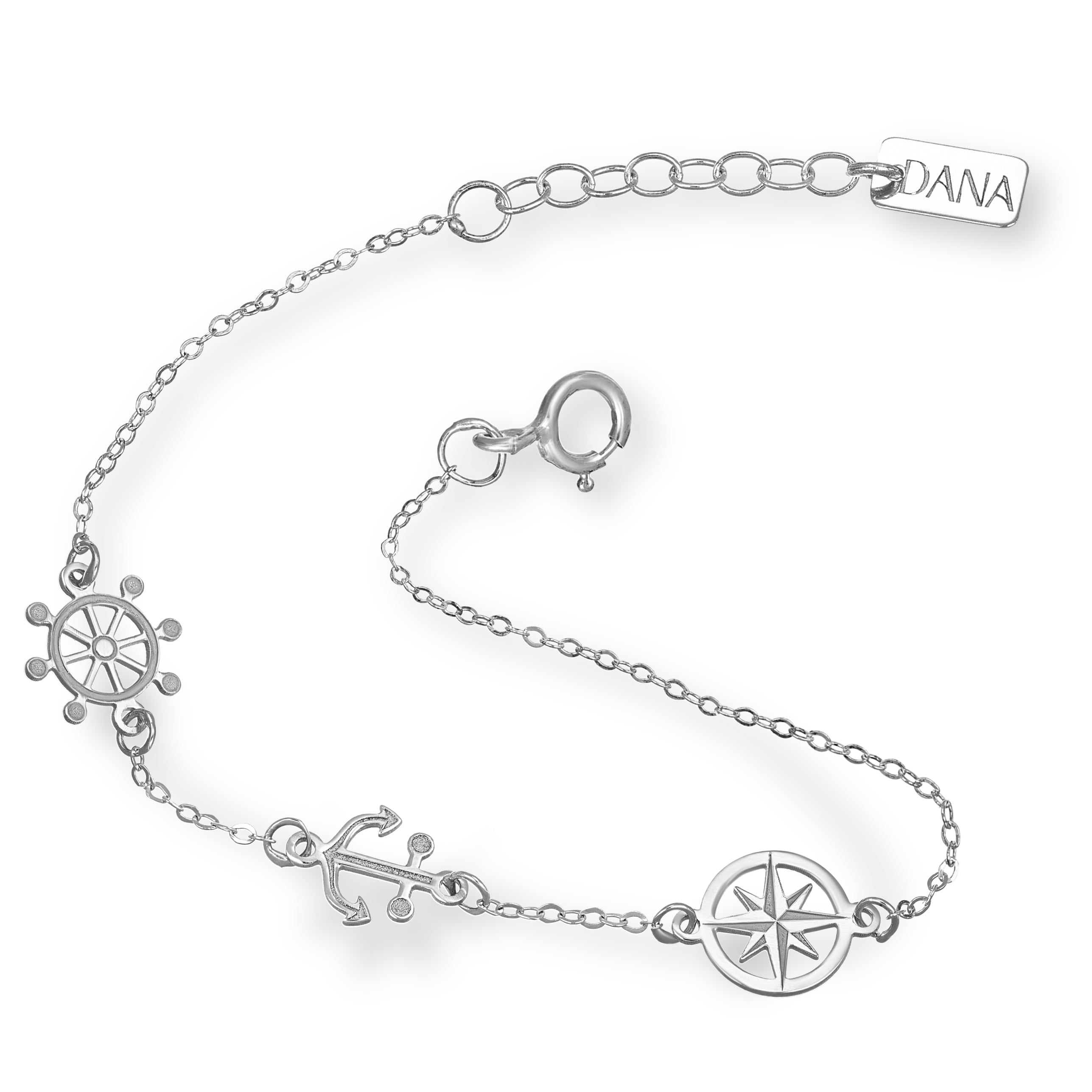 Bracciale Baby Dana Petit - Ancora, Timone e Rosa dei Venti