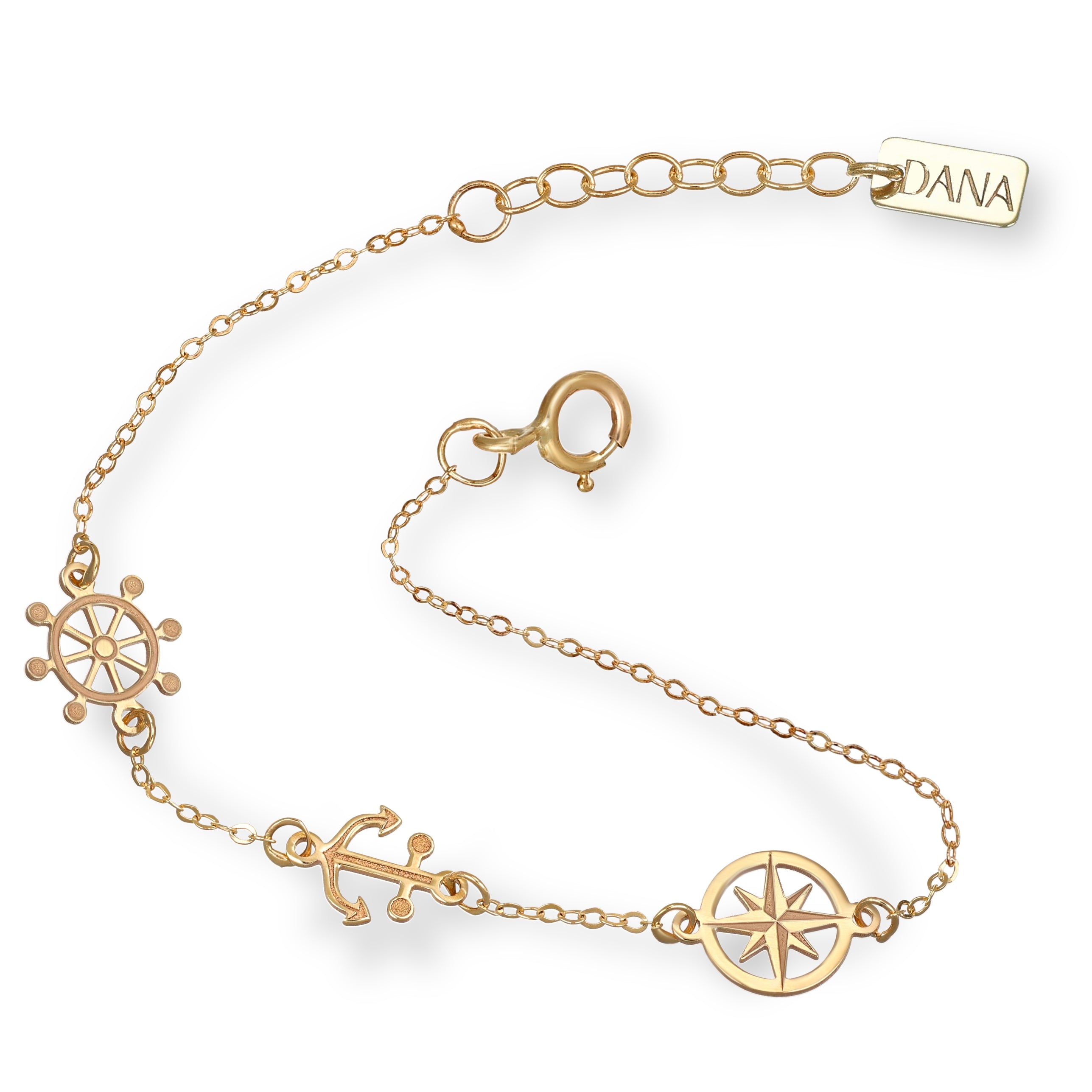 Bracciale Baby Dana Petit - Ancora, Timone e Rosa dei Venti