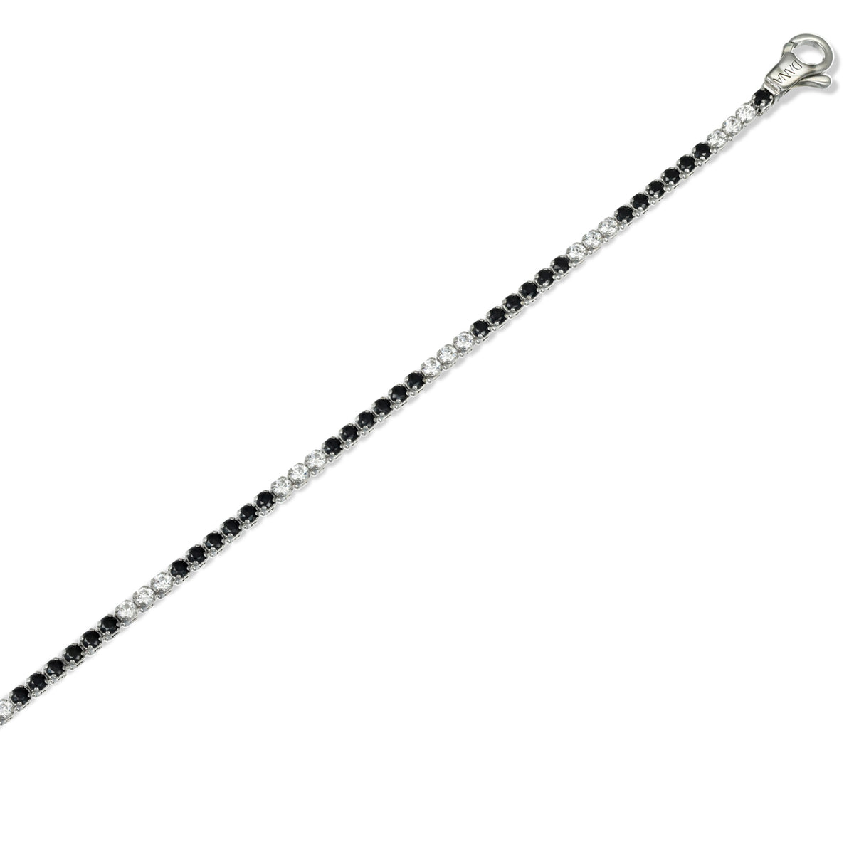 Bracciale Tennis da Uomo e da Donna, modello stampato con pietra da 1,5 mm e alternanza 6+3