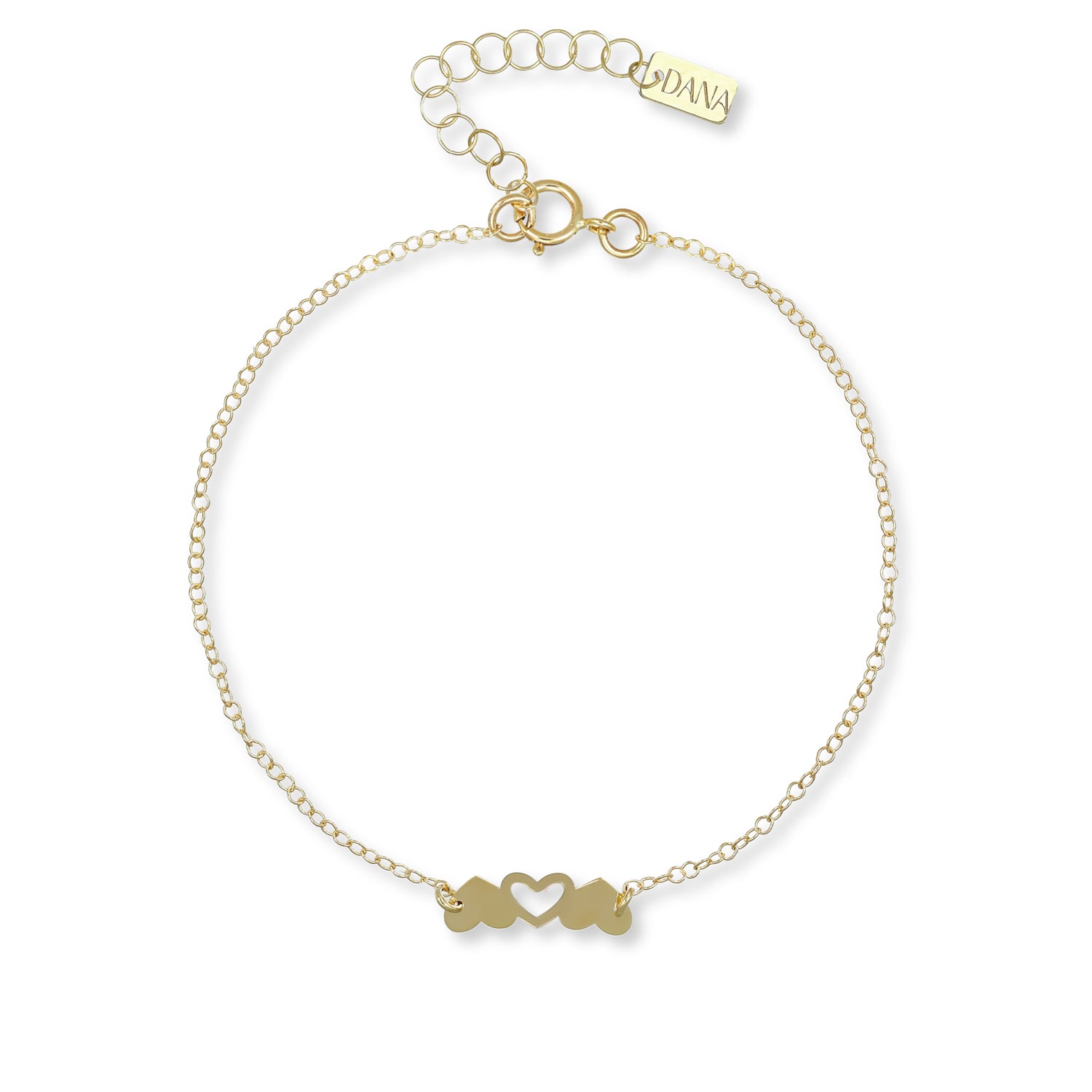 Bracciale da Donna con Cuoricini alternati