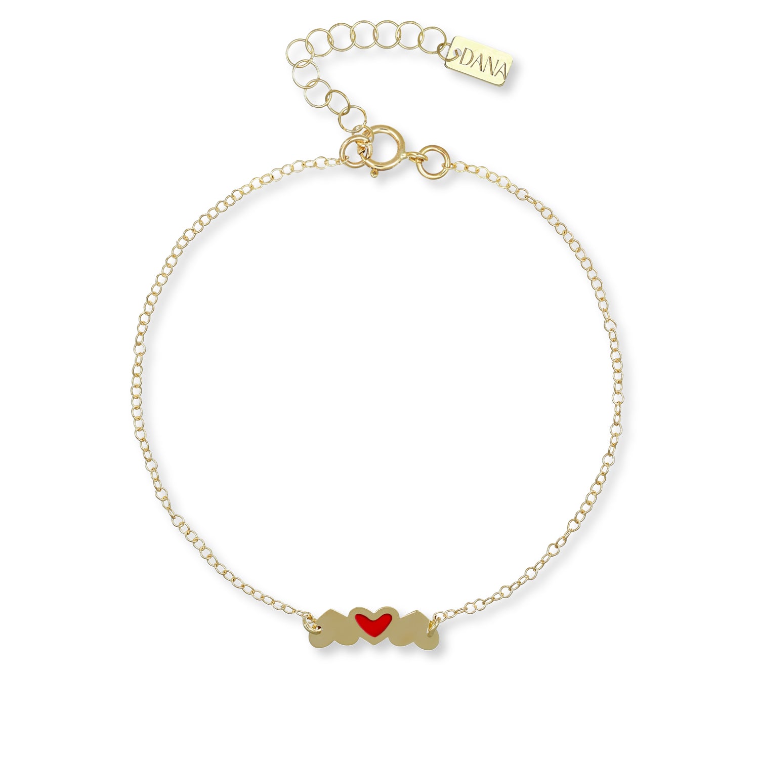 Bracciale da Donna con Cuoricini alternati