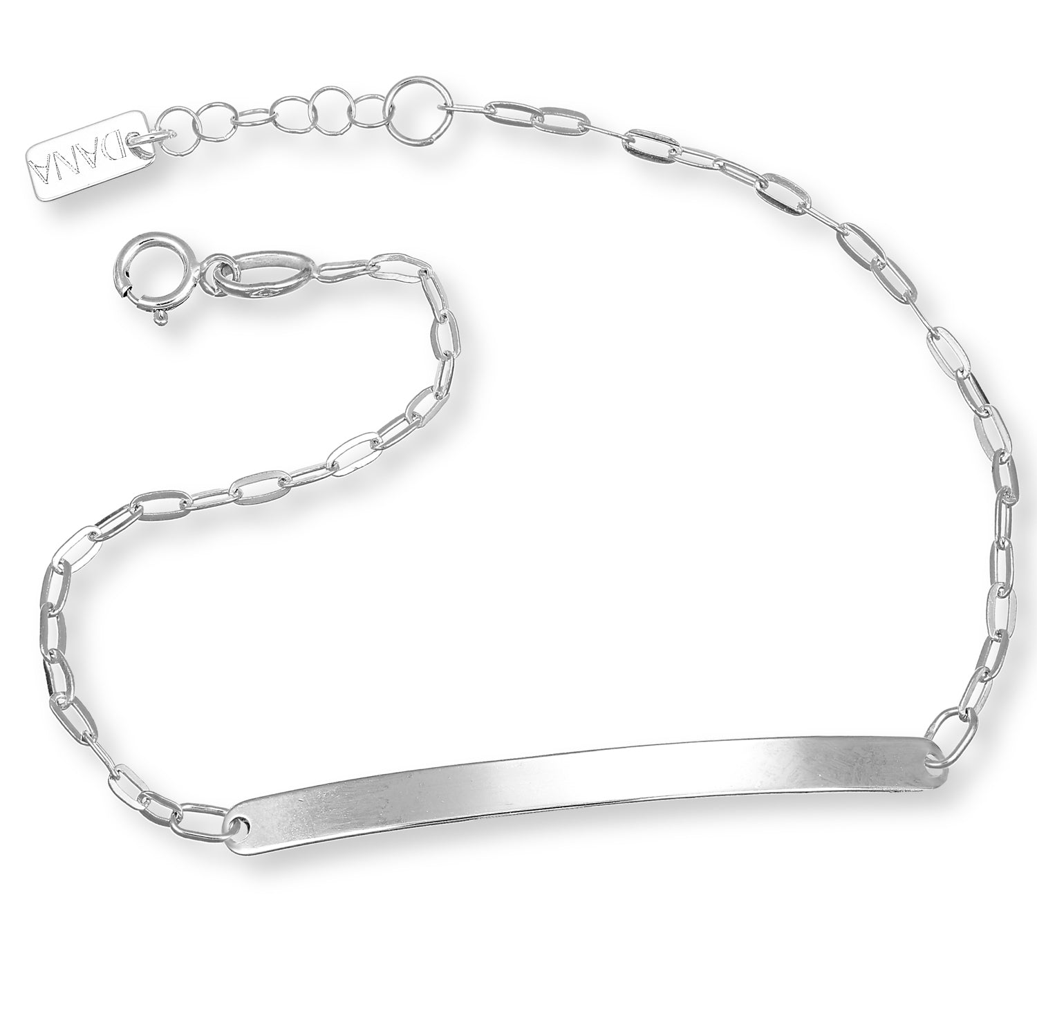 Bracciale da Uomo con targa rettangolare Collezione Signum