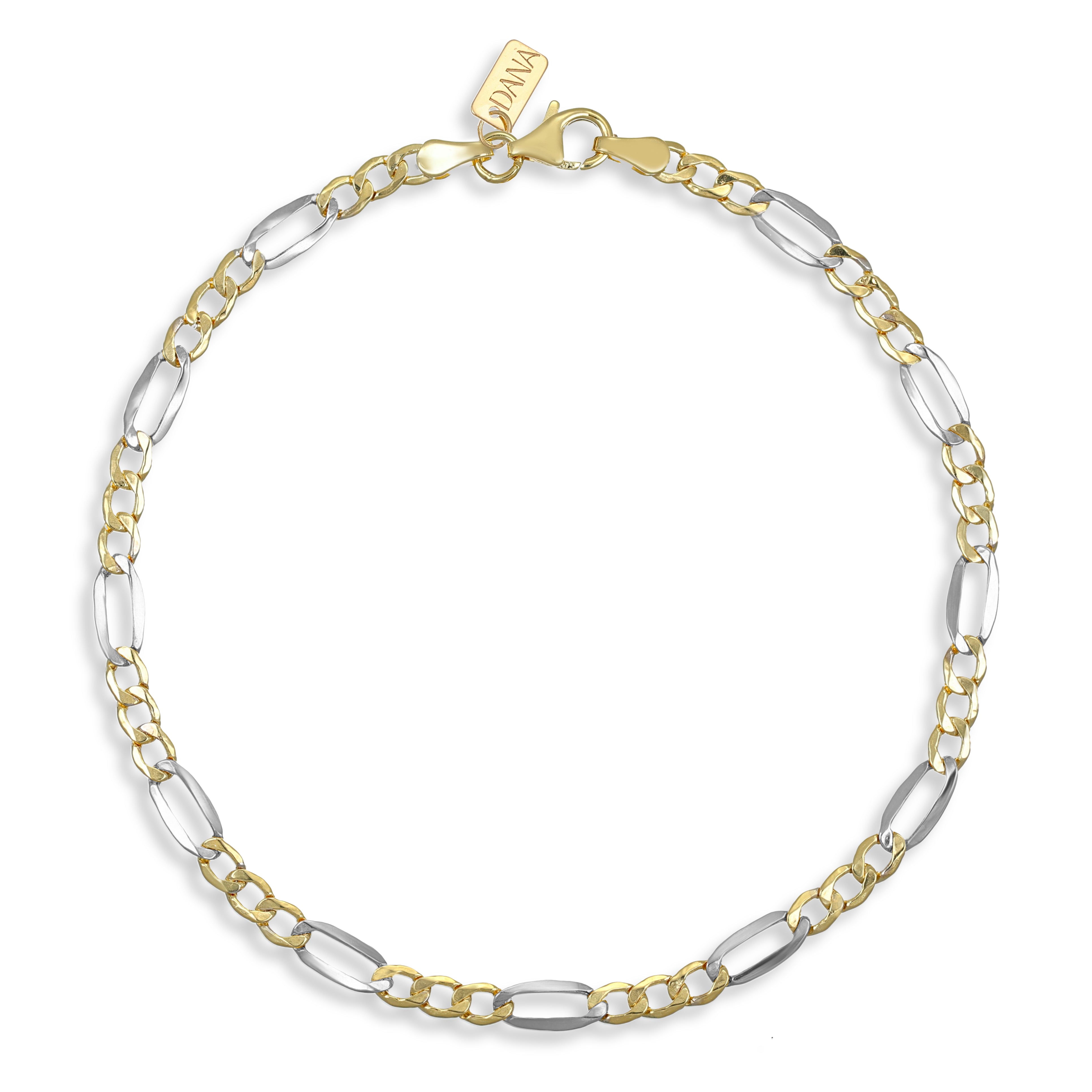 Bracciale da Uomo "Collezione Timeless" - Figaro 3+1