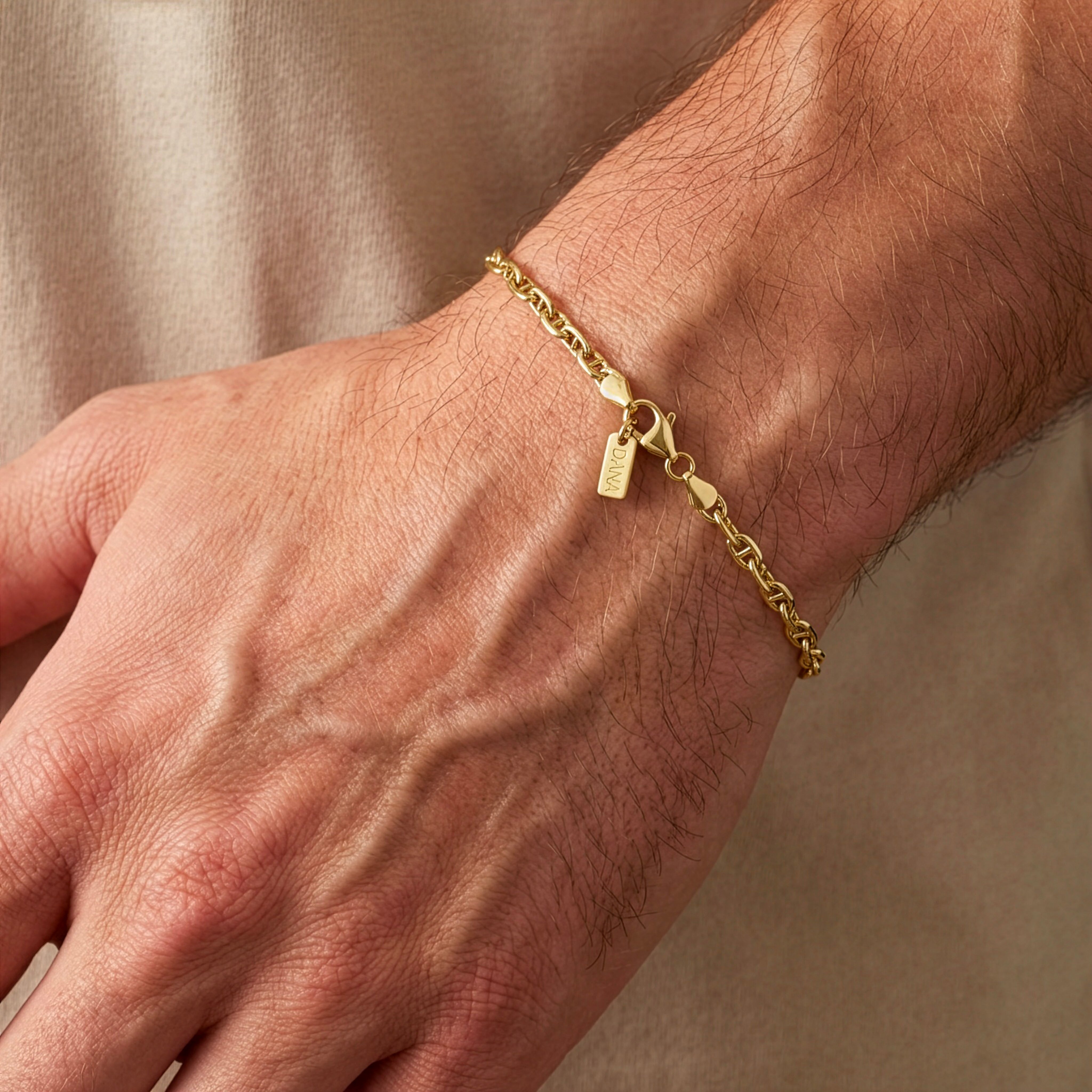 Bracciale da Uomo "Collezione Timeless" - Maglia Marina