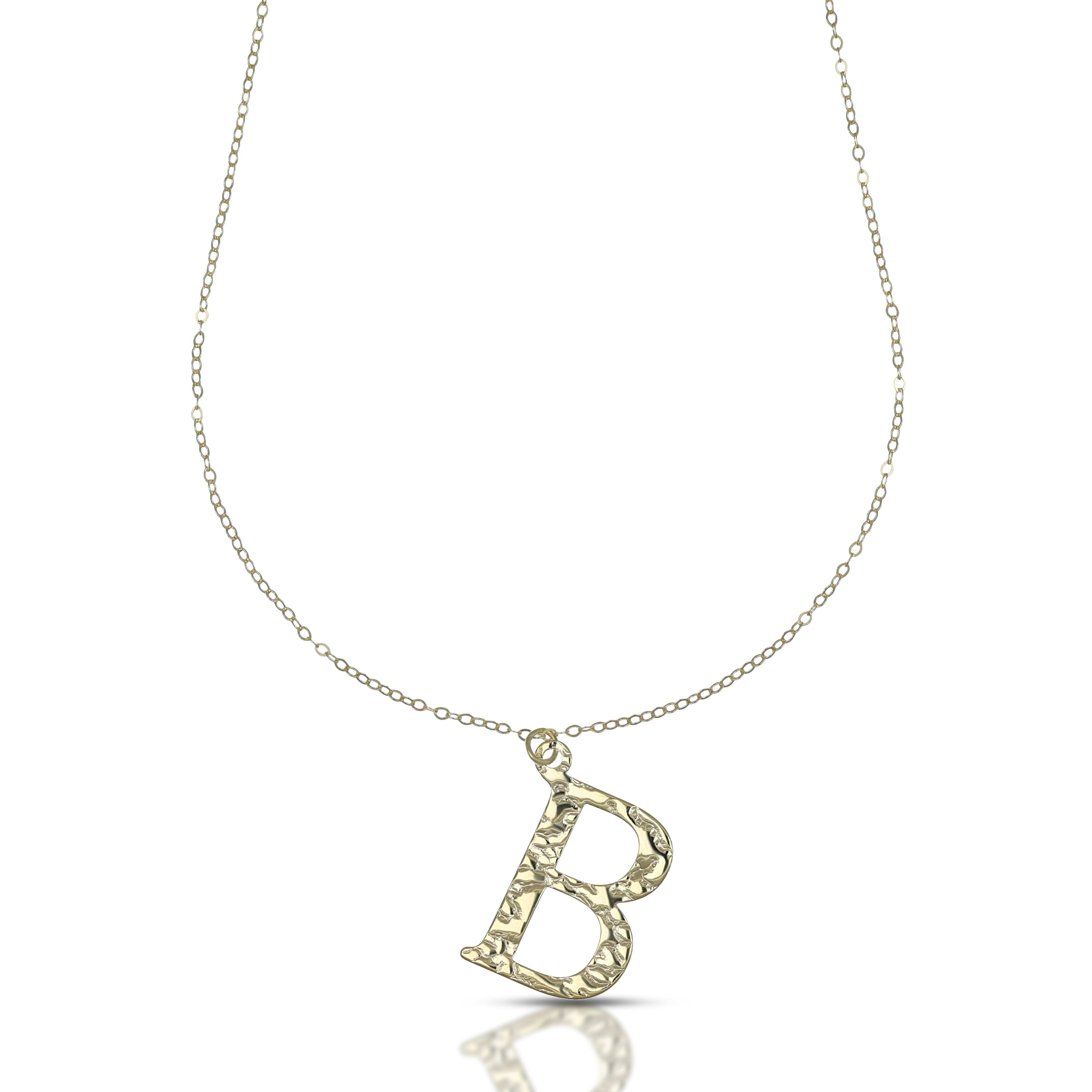 Collana da Donna con lettera B in stampatello