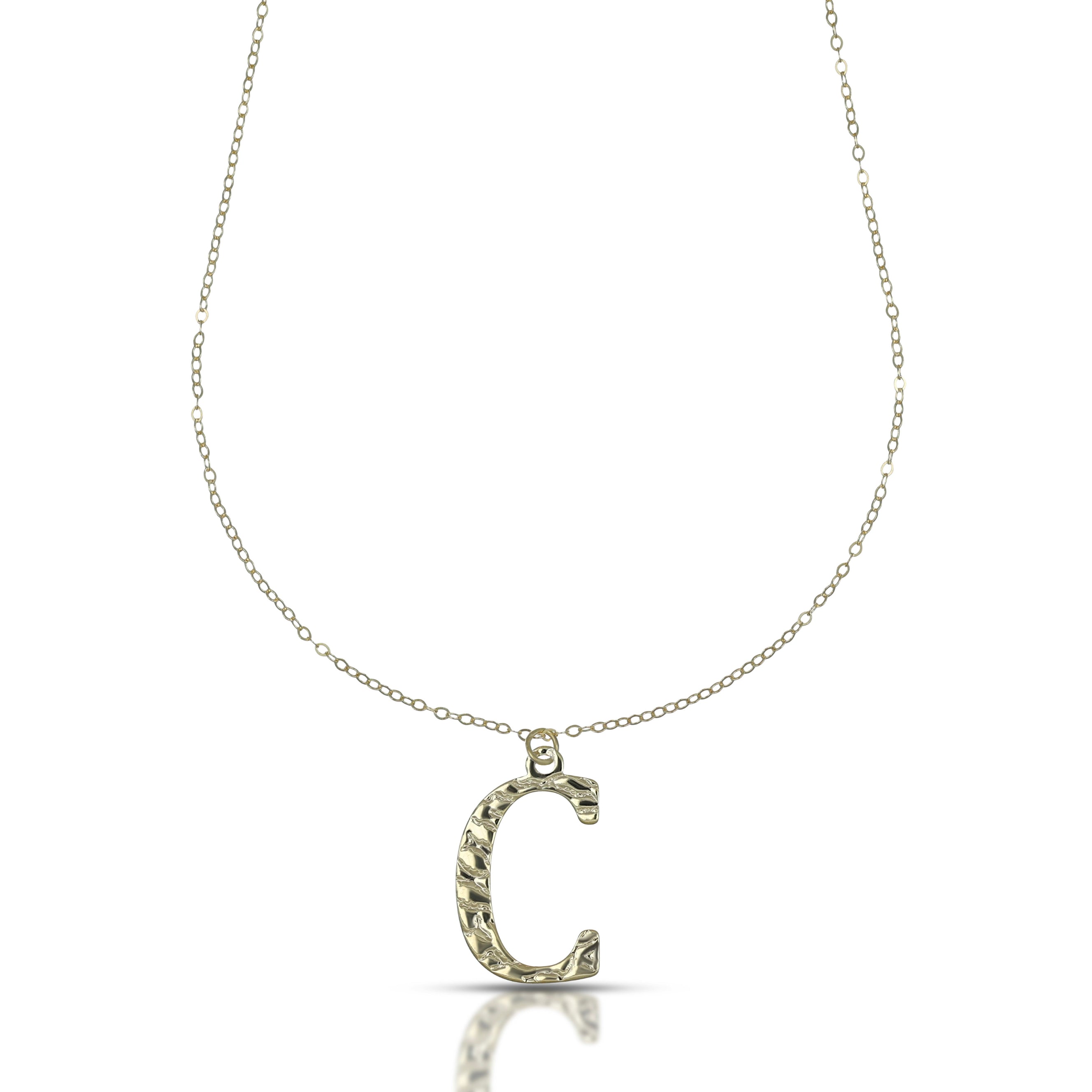 Collana da Donna con lettera C in stampatello