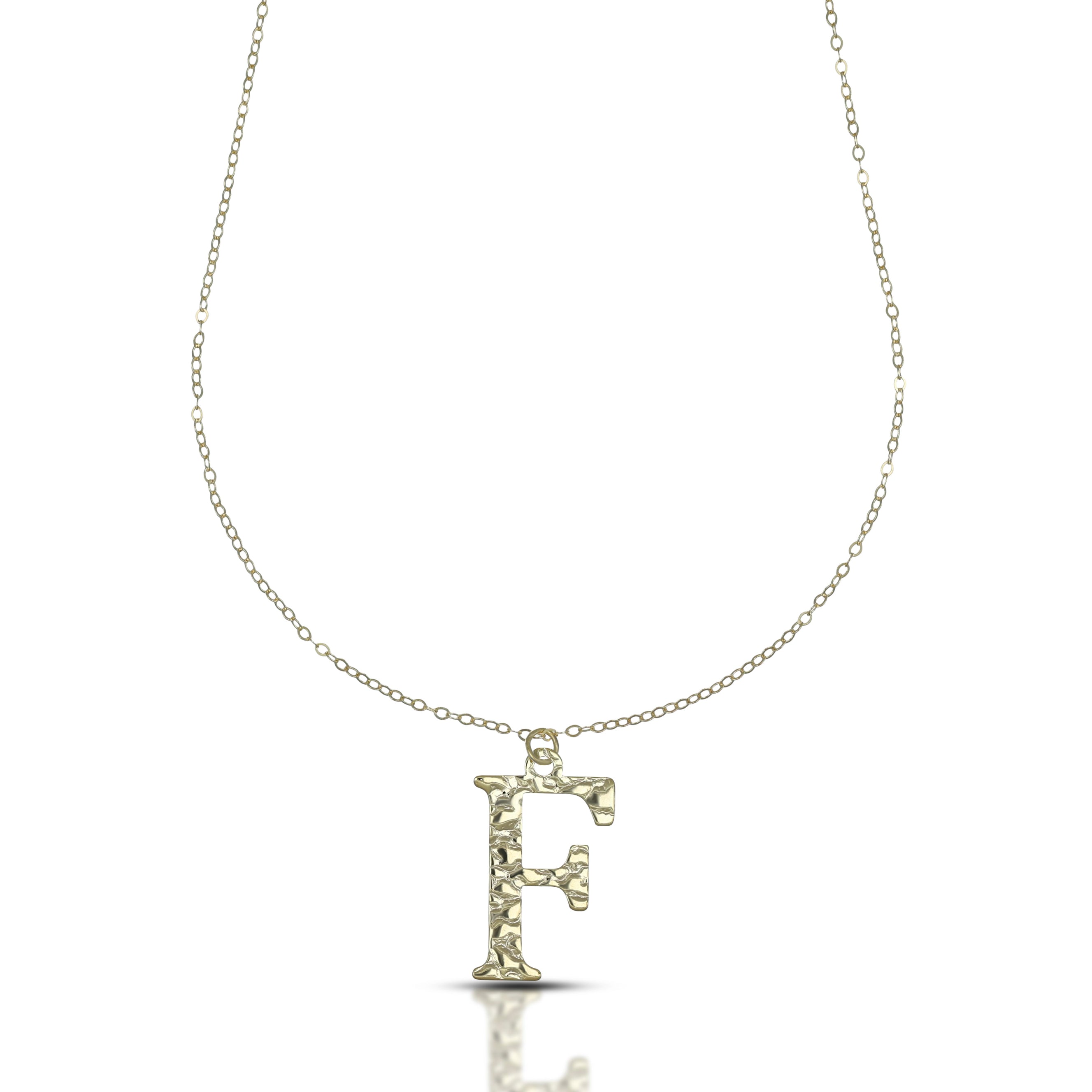 Collana da Donna con lettera F in stampatello