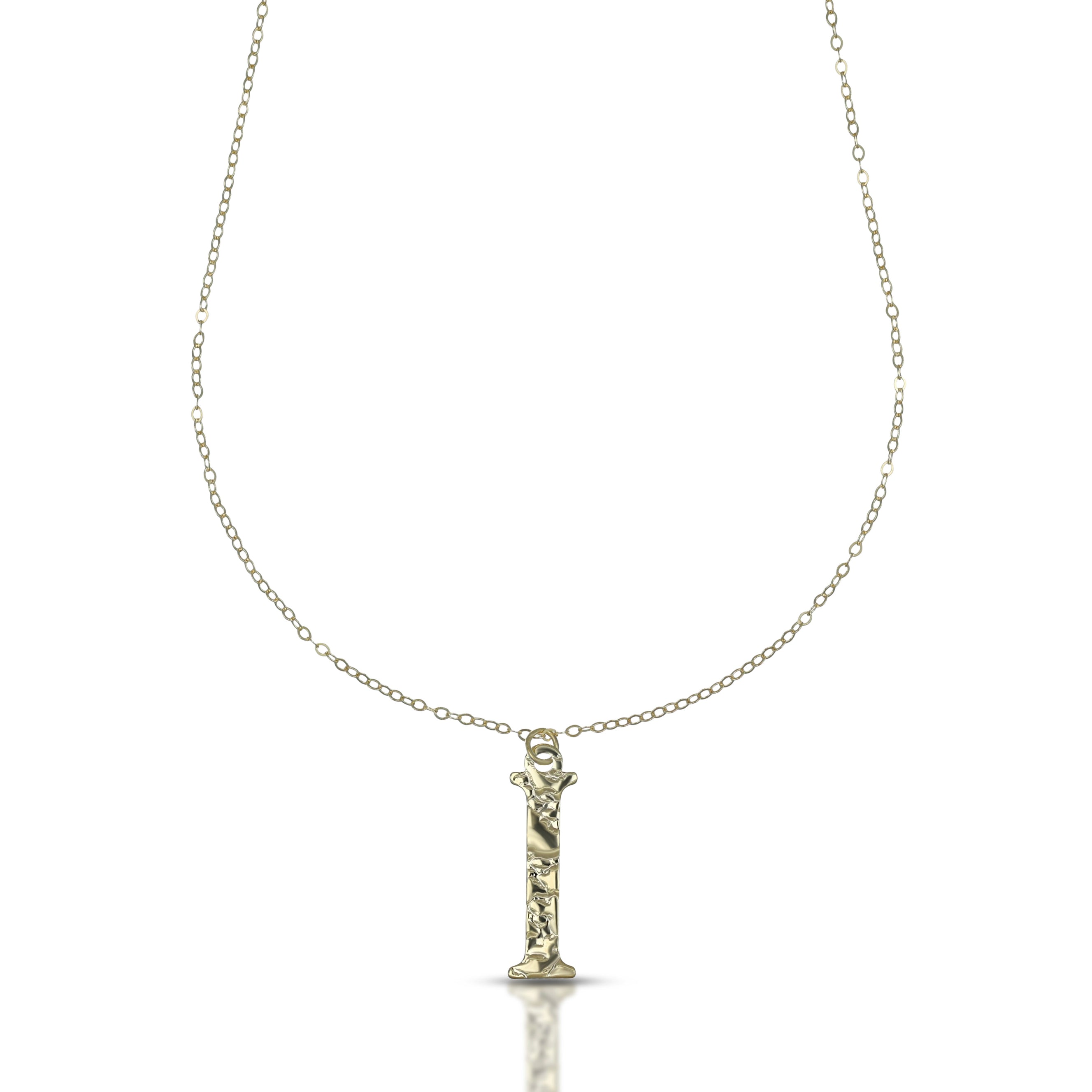 Collana da Donna con lettera I in stampatello