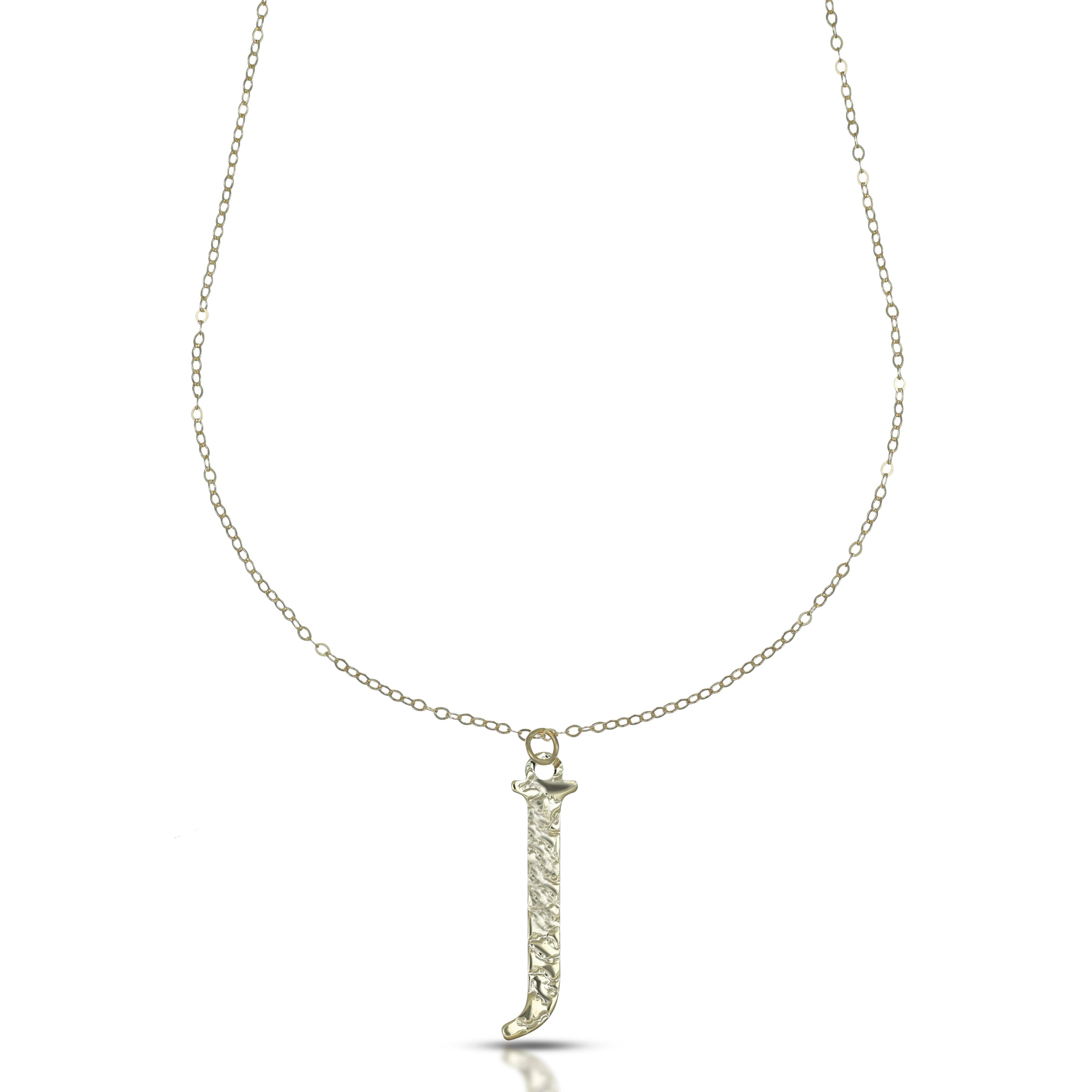 Collana da Donna con lettera J in stampatello