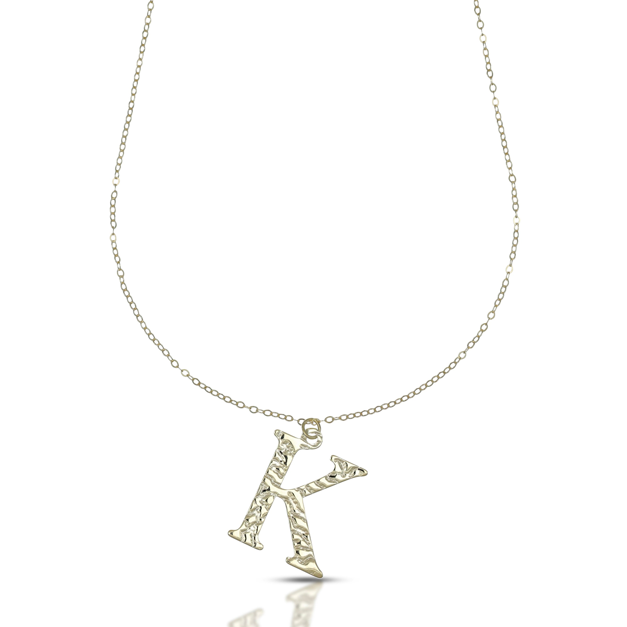 Collana da Donna con Lettera K in stampatello