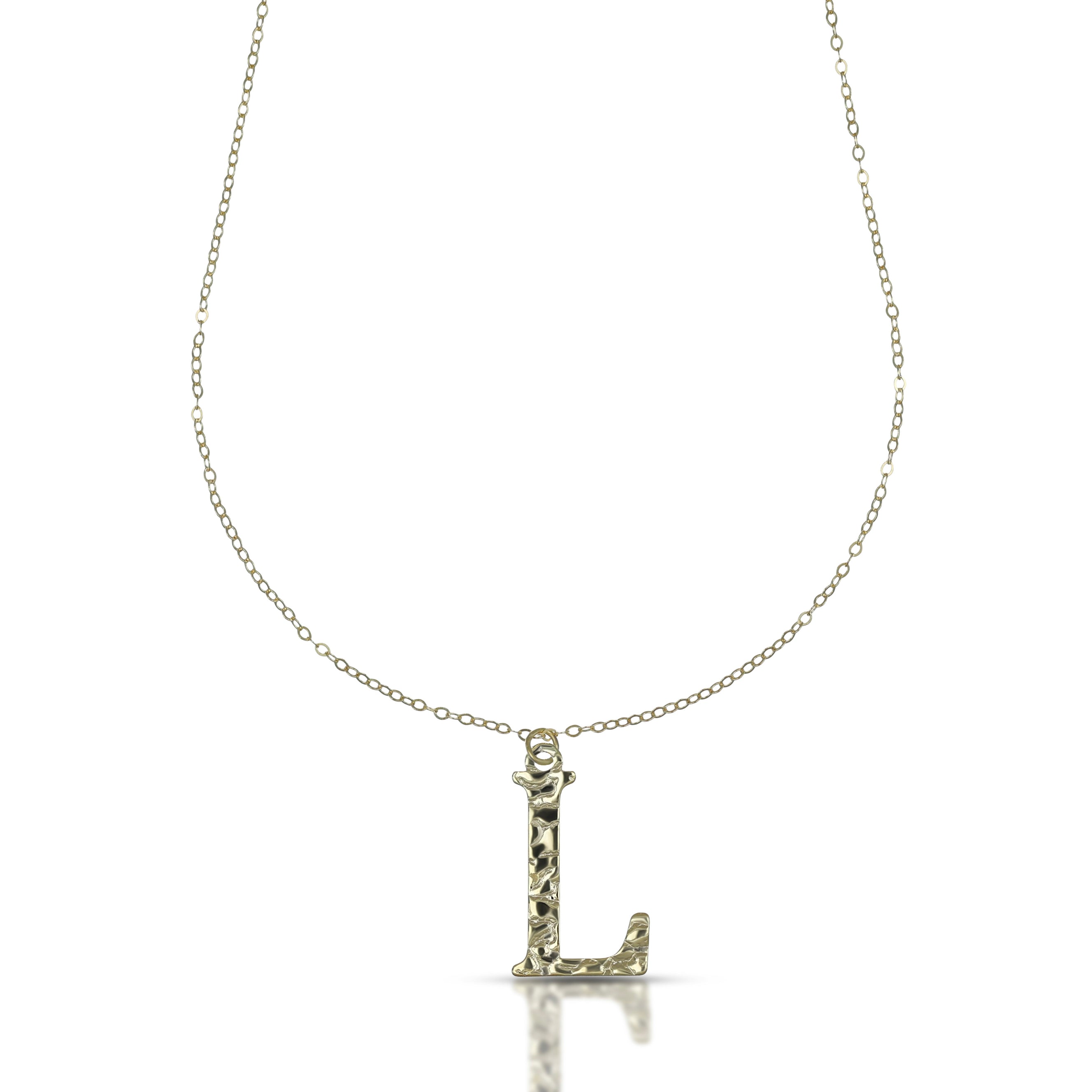 Collana da Donna con lettera L in stampatello