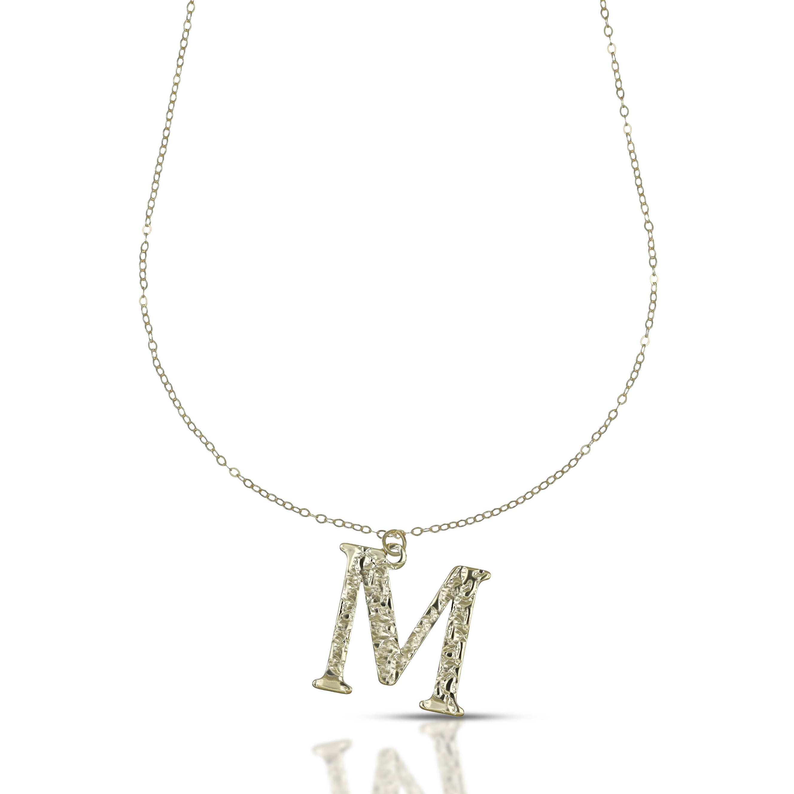 Collana da Donna con lettera M in stampatello